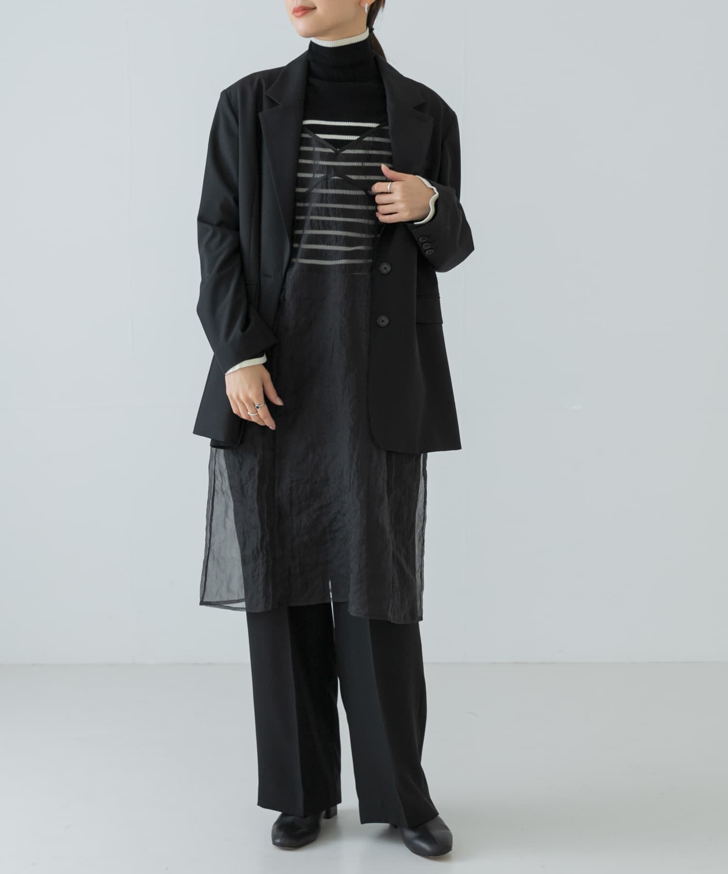 URBAN RESEARCH「オーガンジーシアーキャミワンピース」|ワンピース|