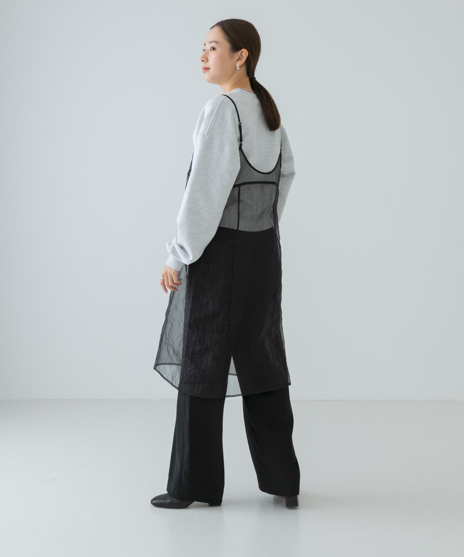 URBAN RESEARCH「オーガンジーシアーキャミワンピース」|ワンピース|