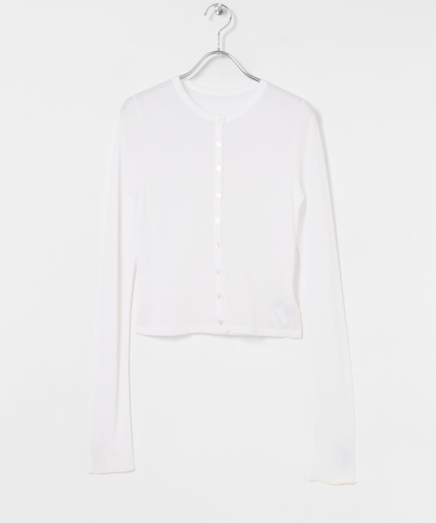 URBAN RESEARCH「『MADE IN JAPAN』シアーテレコショートカーディガン」|カーディガン|