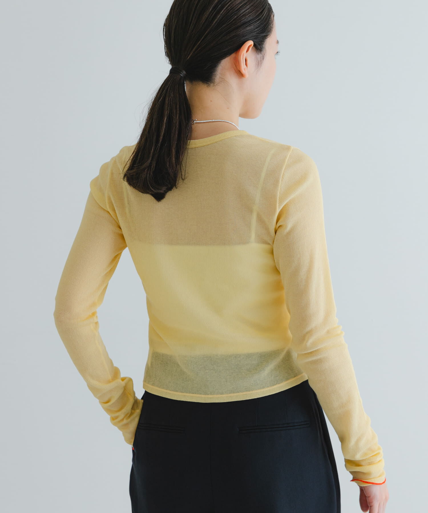 URBAN RESEARCH「『MADE IN JAPAN』シアーテレコショートカーディガン」|カーディガン|