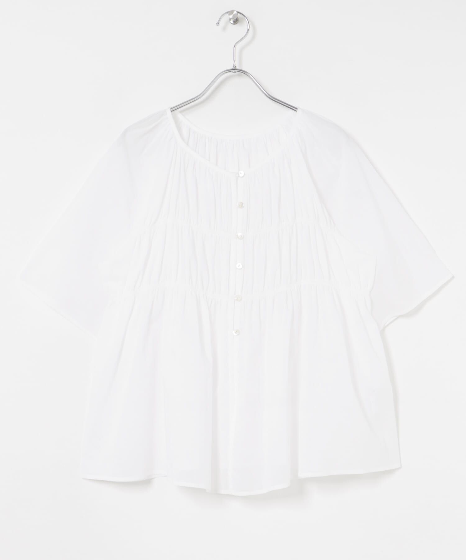 URBAN RESEARCH「コットンボイルシャーリングブラウス」|シャツ・ブラウス|