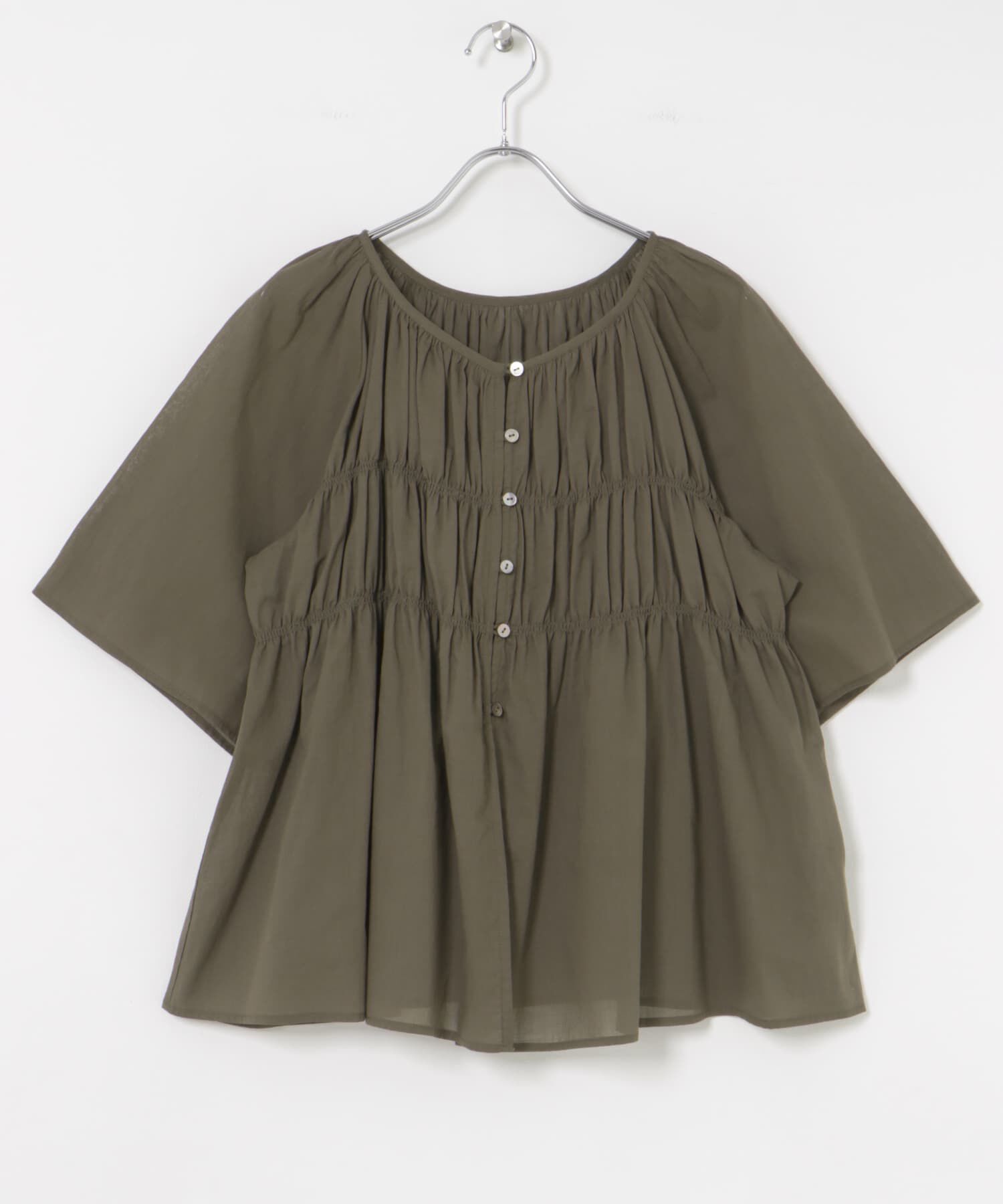 URBAN RESEARCH「コットンボイルシャーリングブラウス」|シャツ・ブラウス|