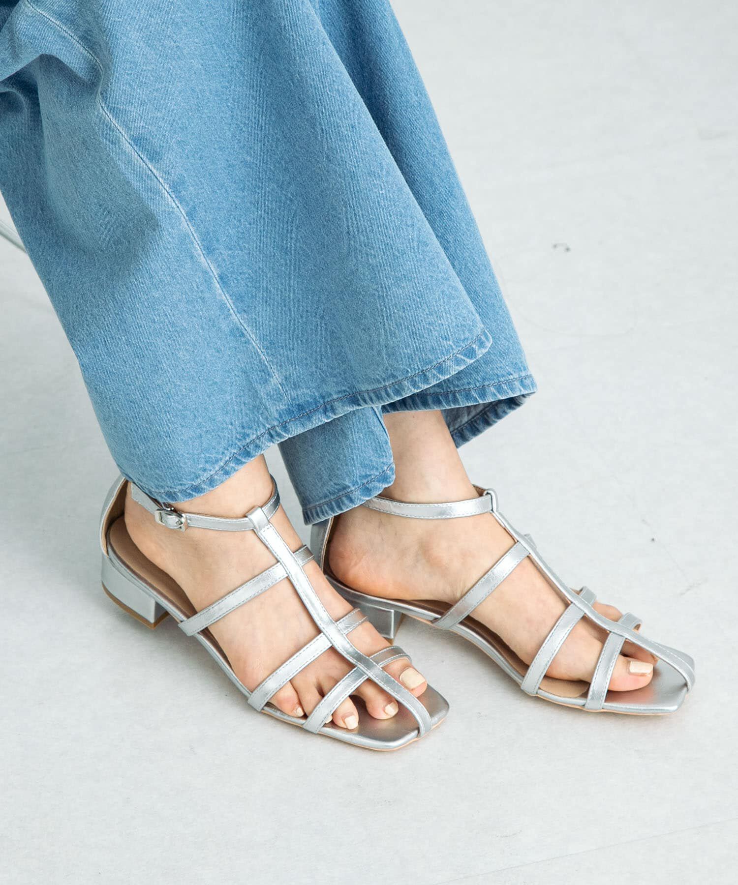 Sonny Label 「ナローストラップサンダル」|サンダル|シルバー