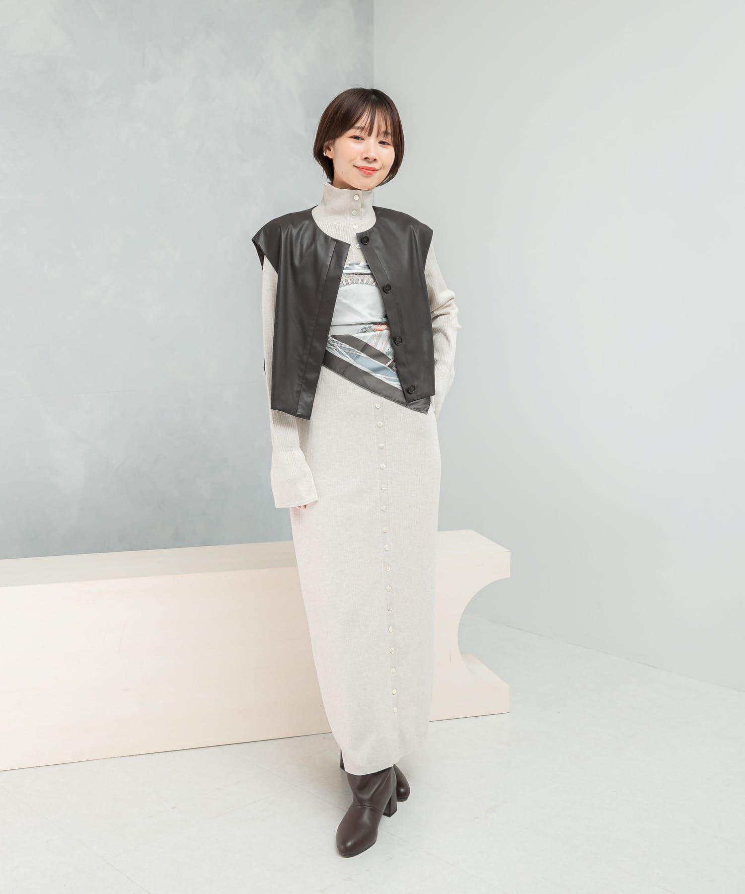 URBAN RESEARCH ROSSO「スパークリングロングニットワンピース」|ワンピース|