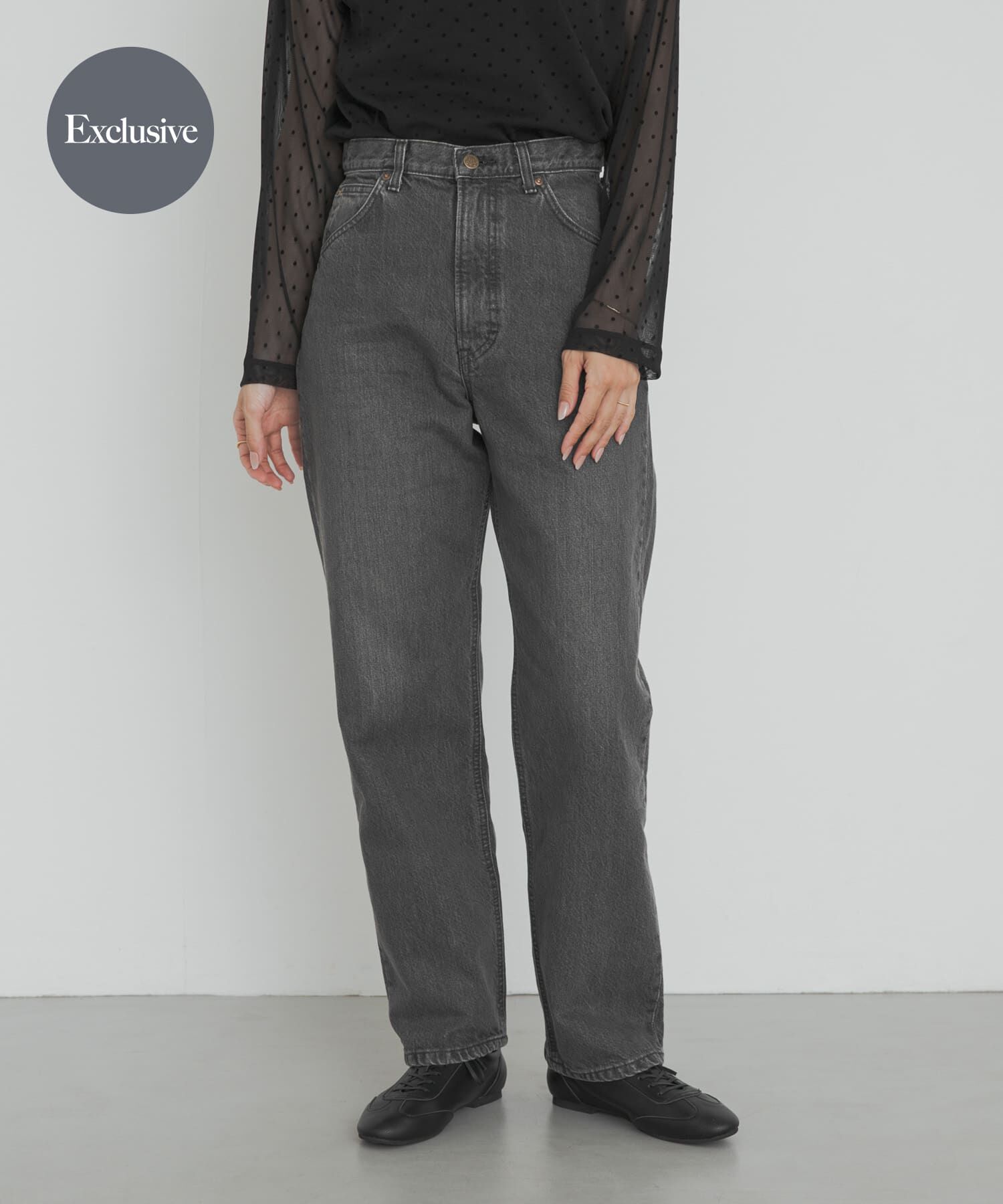 URBAN RESEARCH DOORS「『別注』Lee101&times;DOORS　STRAIGHT PANTS」|デニム|ブラック系その他