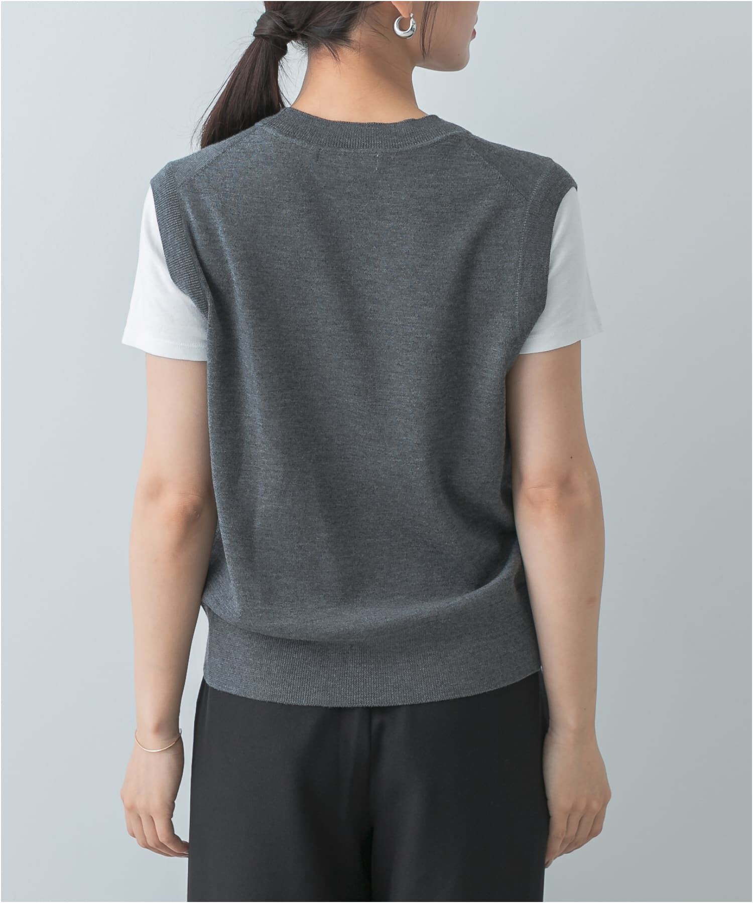 URBAN RESEARCH ROSSO「F by ROSSO　ウォッシャブルメタル釦ニットベスト」|ベスト・ジレ|