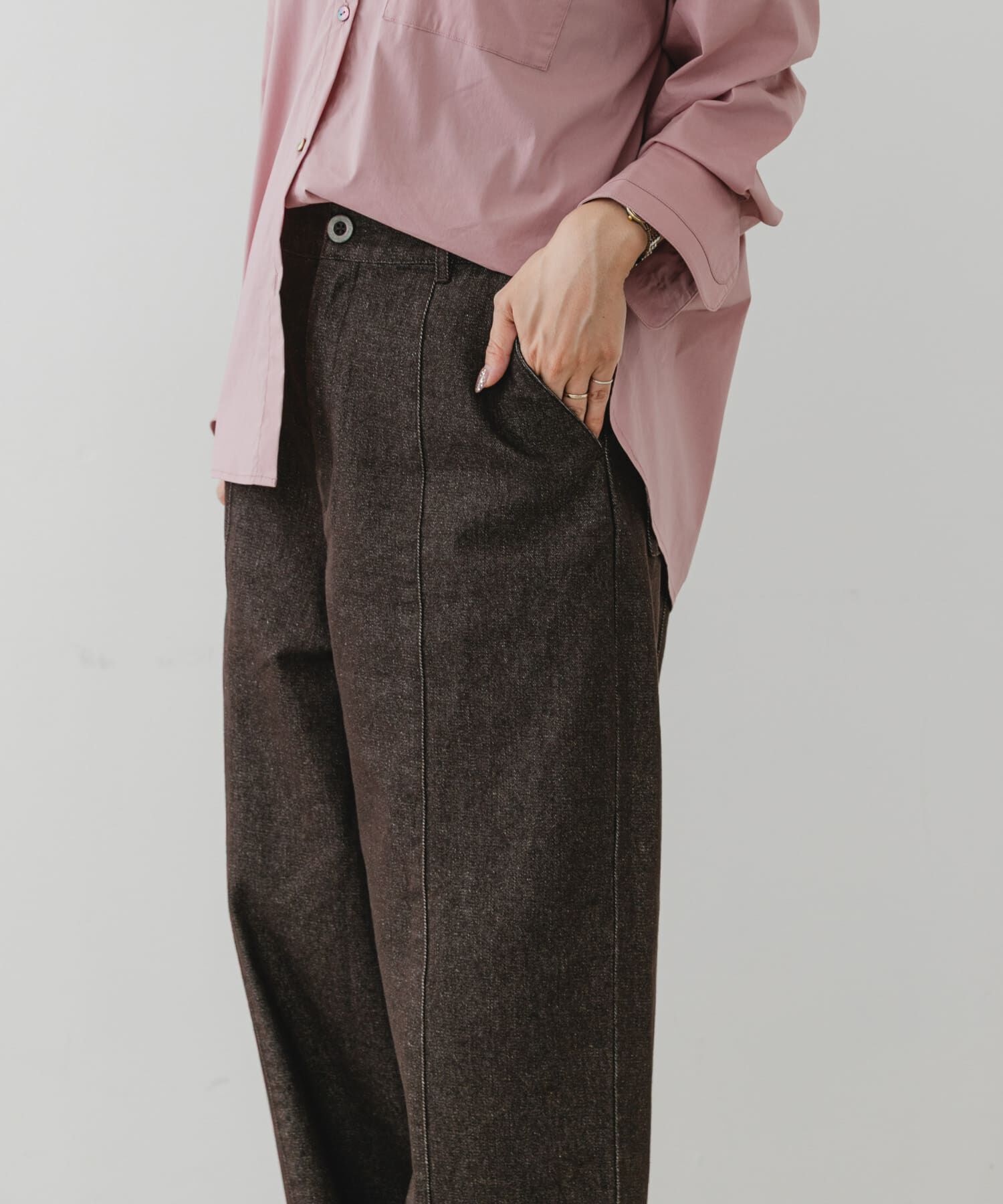 URBAN RESEARCH ROSSO「F by ROSSO　カーブフォルムデニムパンツ」|デニム|