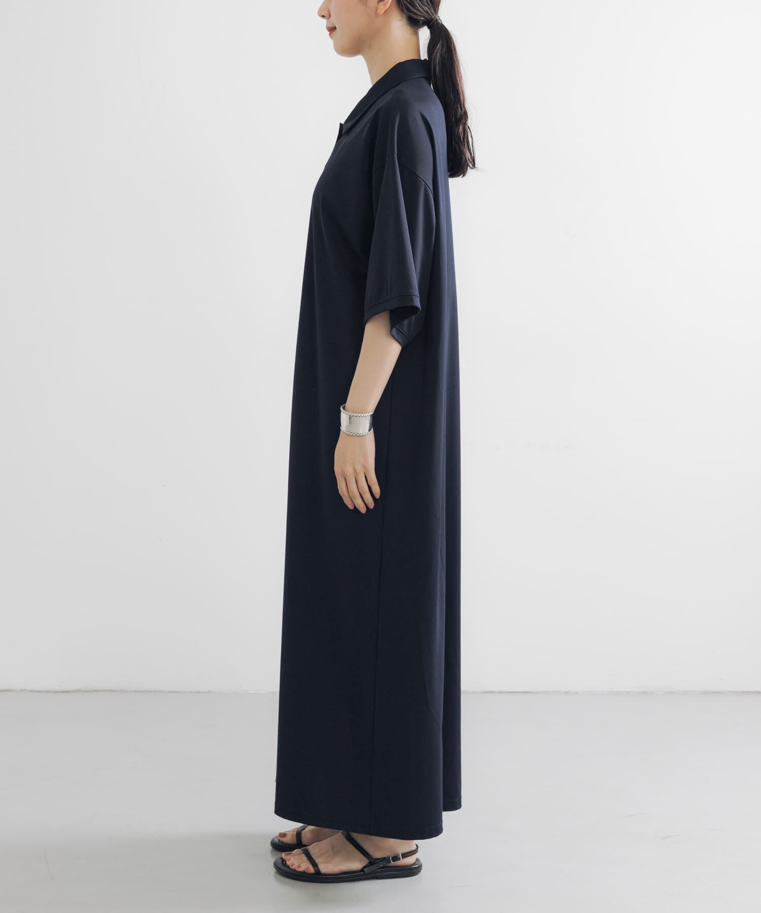 URBAN RESEARCH「レーヨンナイロンシャツカラーワンピース」|ワンピース|