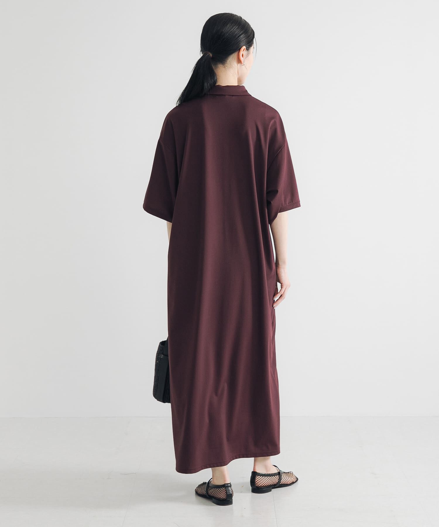 URBAN RESEARCH「レーヨンナイロンシャツカラーワンピース」|ワンピース|