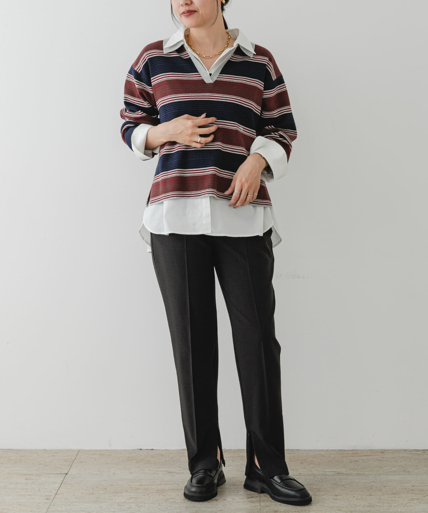 URBAN RESEARCH ROSSO「F by ROSSO　ラガーニットプルオーバー」|ニット・セーター|