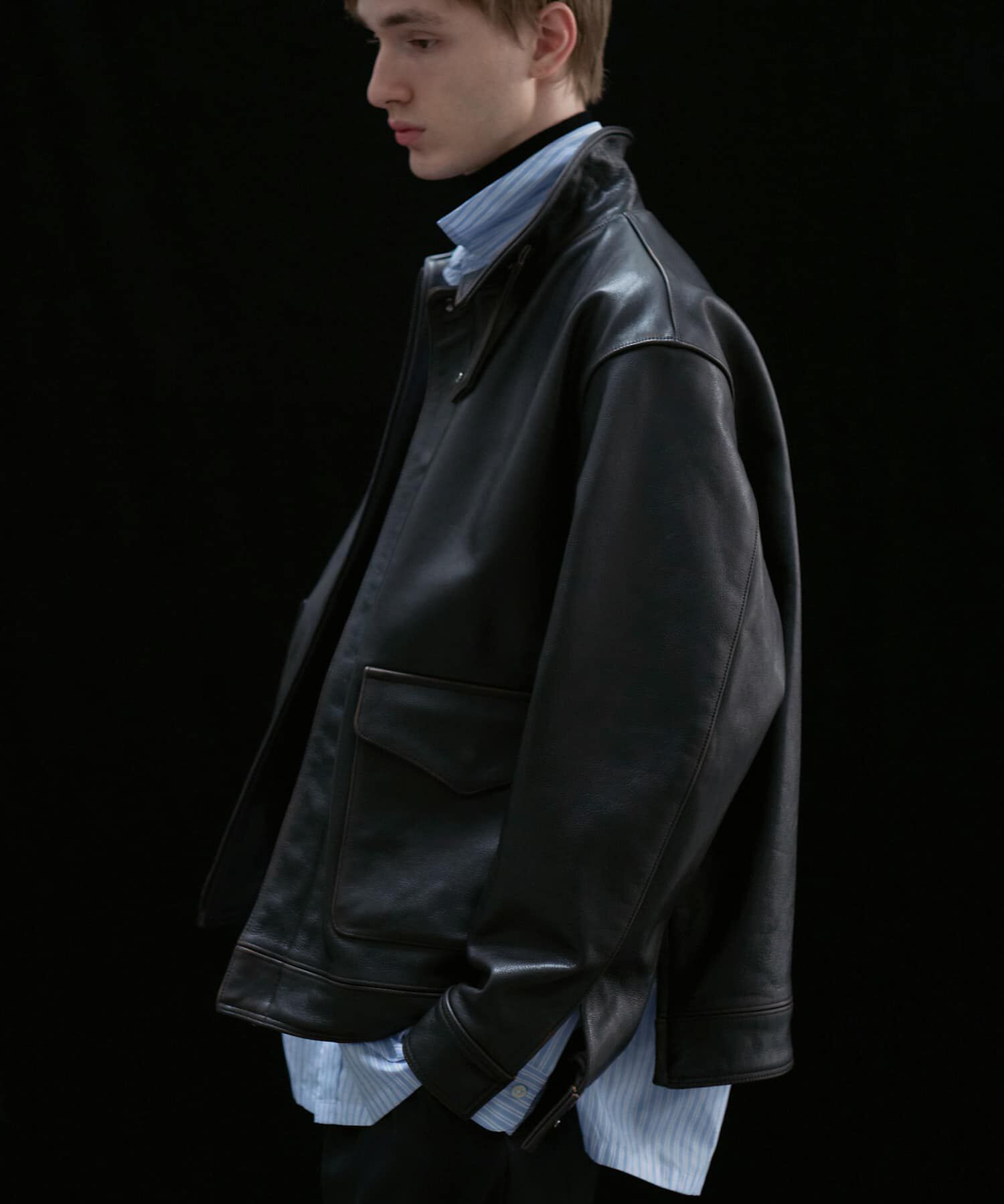 URBAN RESEARCH「new basic　COW LEATHER TYPE A-2 JACKET」|その他|