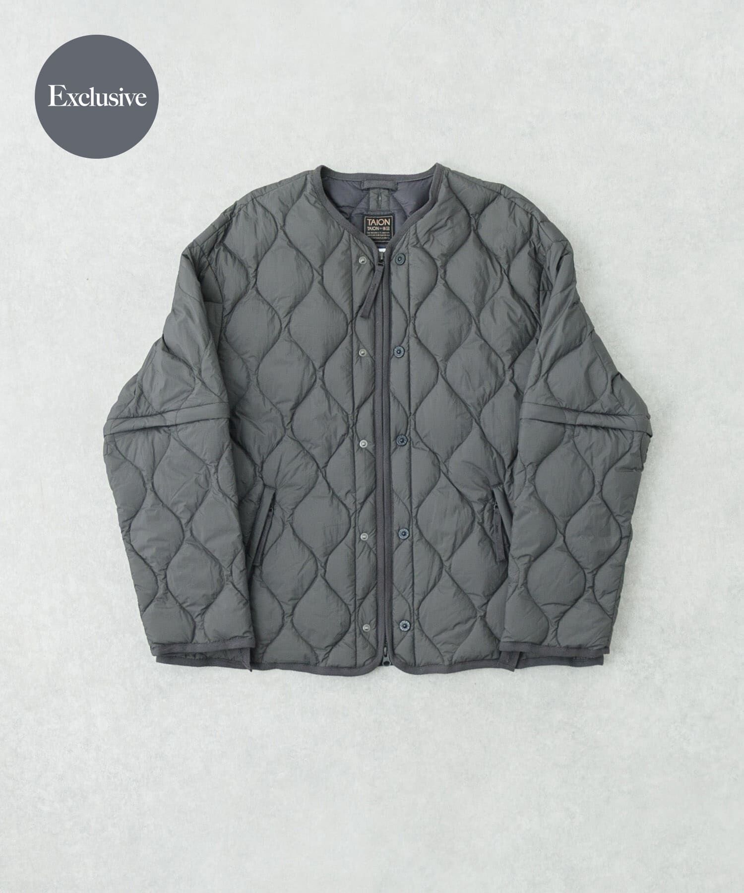 URBAN RESEARCH「『別注』TAION&times;URBAN RESEARCH MILITALY DOWN」|ダウン|チャコールグレー