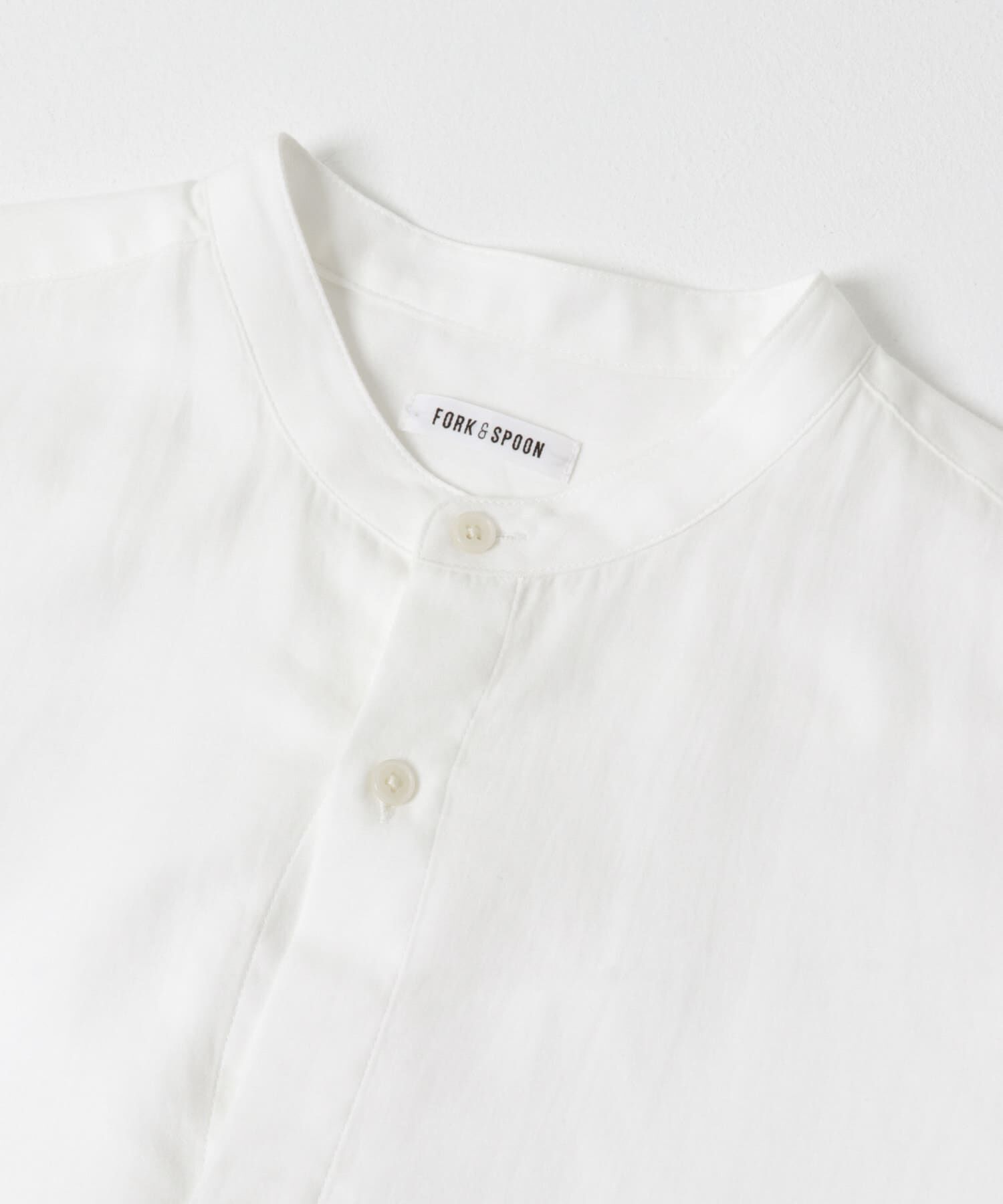 URBAN RESEARCH DOORS「FORK&SPOON　バンドカラーダブルクロスシャツワンピース」|ワンピース|