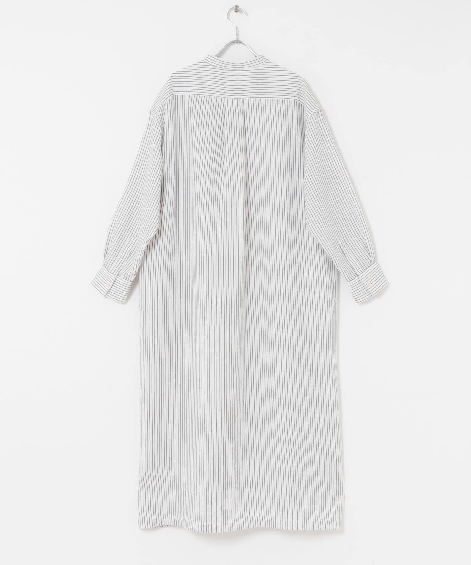 URBAN RESEARCH DOORS「FORK&SPOON　バンドカラーダブルクロスシャツワンピース」|ワンピース|