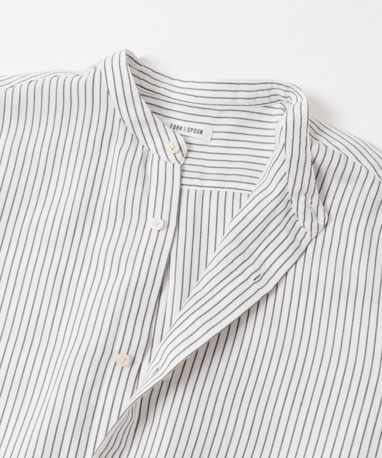 URBAN RESEARCH DOORS「FORK&SPOON　バンドカラーダブルクロスシャツワンピース」|ワンピース|