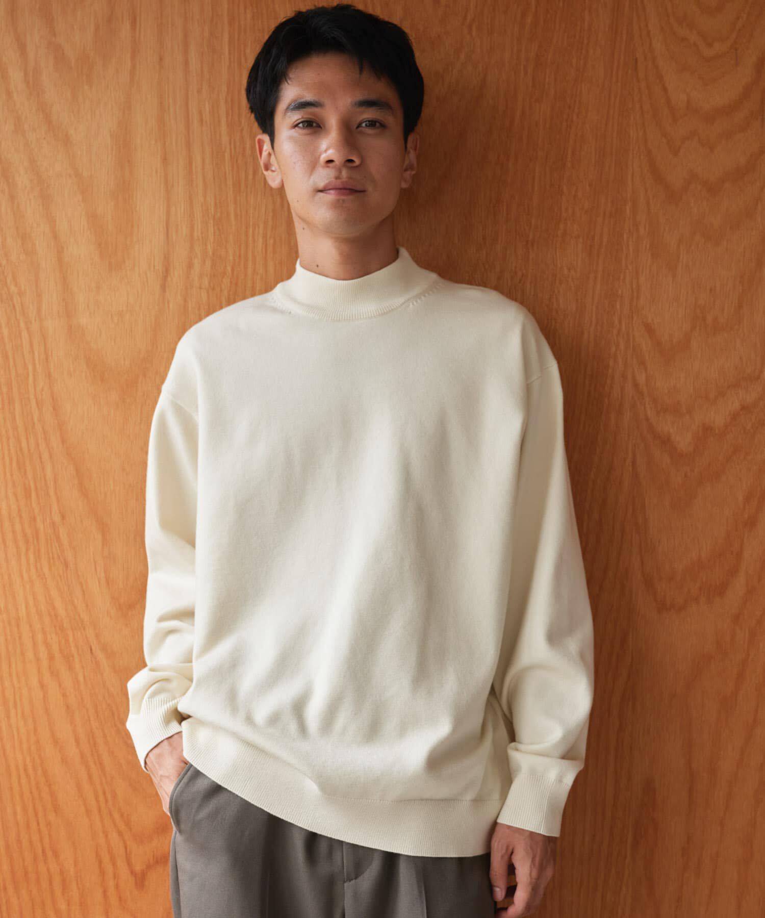 URBAN RESEARCH DOORS「『仁村紗和さん着用』『UR TECH 200日ニット』 モックネック」|ニット・セーター|