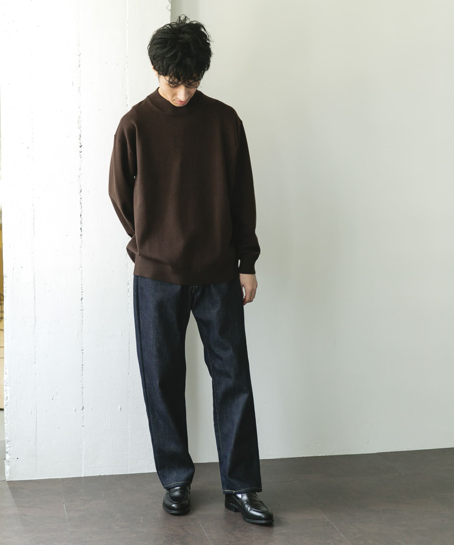 URBAN RESEARCH DOORS「『仁村紗和さん着用』『UR TECH 200日ニット』 モックネック」|ニット・セーター|