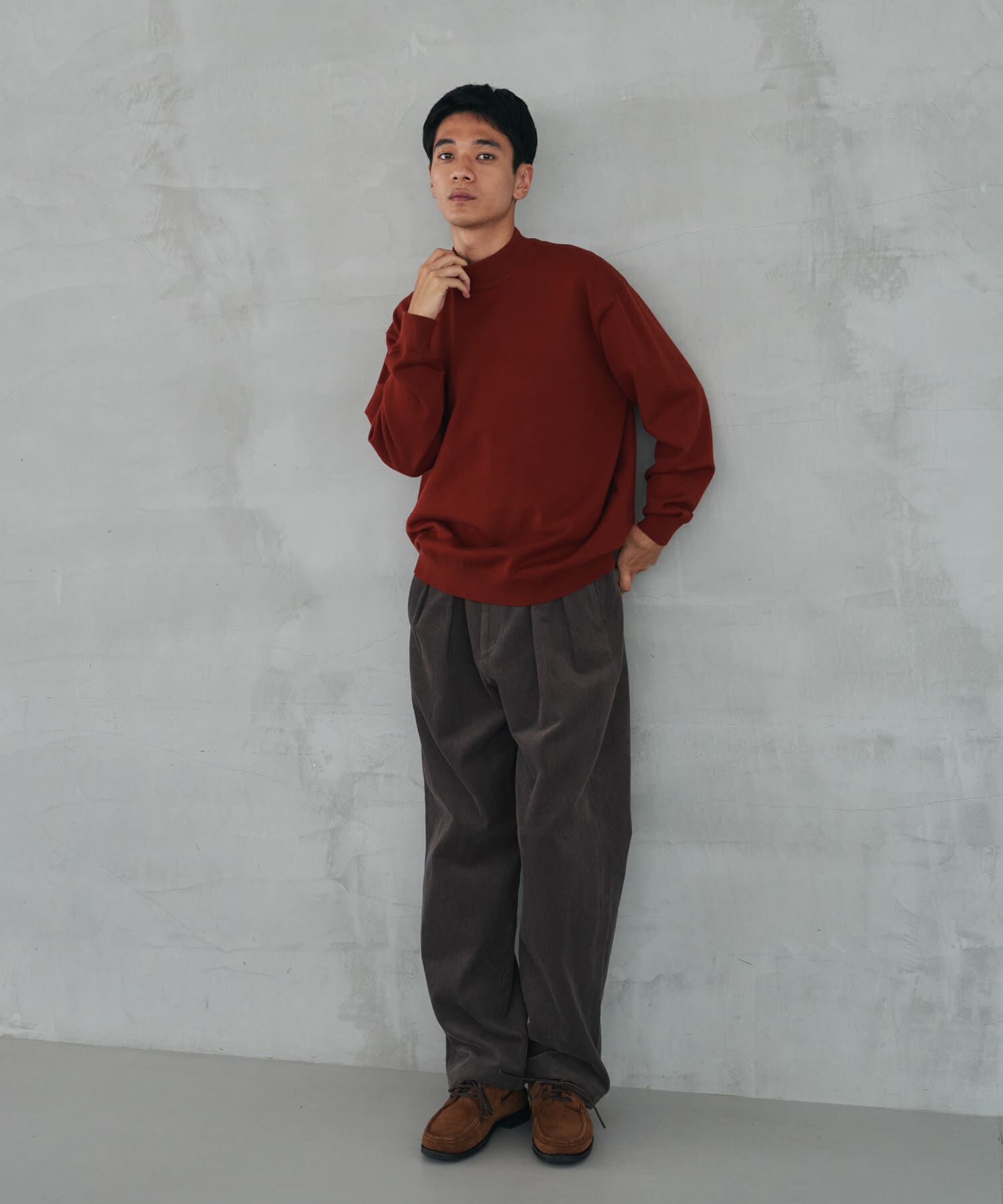 URBAN RESEARCH DOORS「『仁村紗和さん着用』『UR TECH 200日ニット』 モックネック」|ニット・セーター|