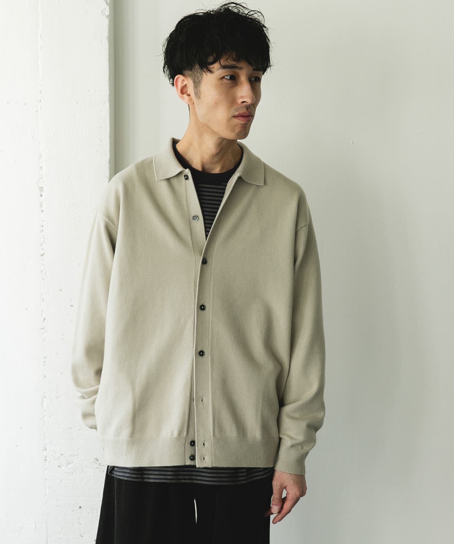 URBAN RESEARCH DOORS「『XLｻｲｽﾞ/WEB限定/仁村紗和さん着用』『UR TECH 200日ﾆｯﾄ』ｼｬﾂ ｶｰ」|カーディガン|