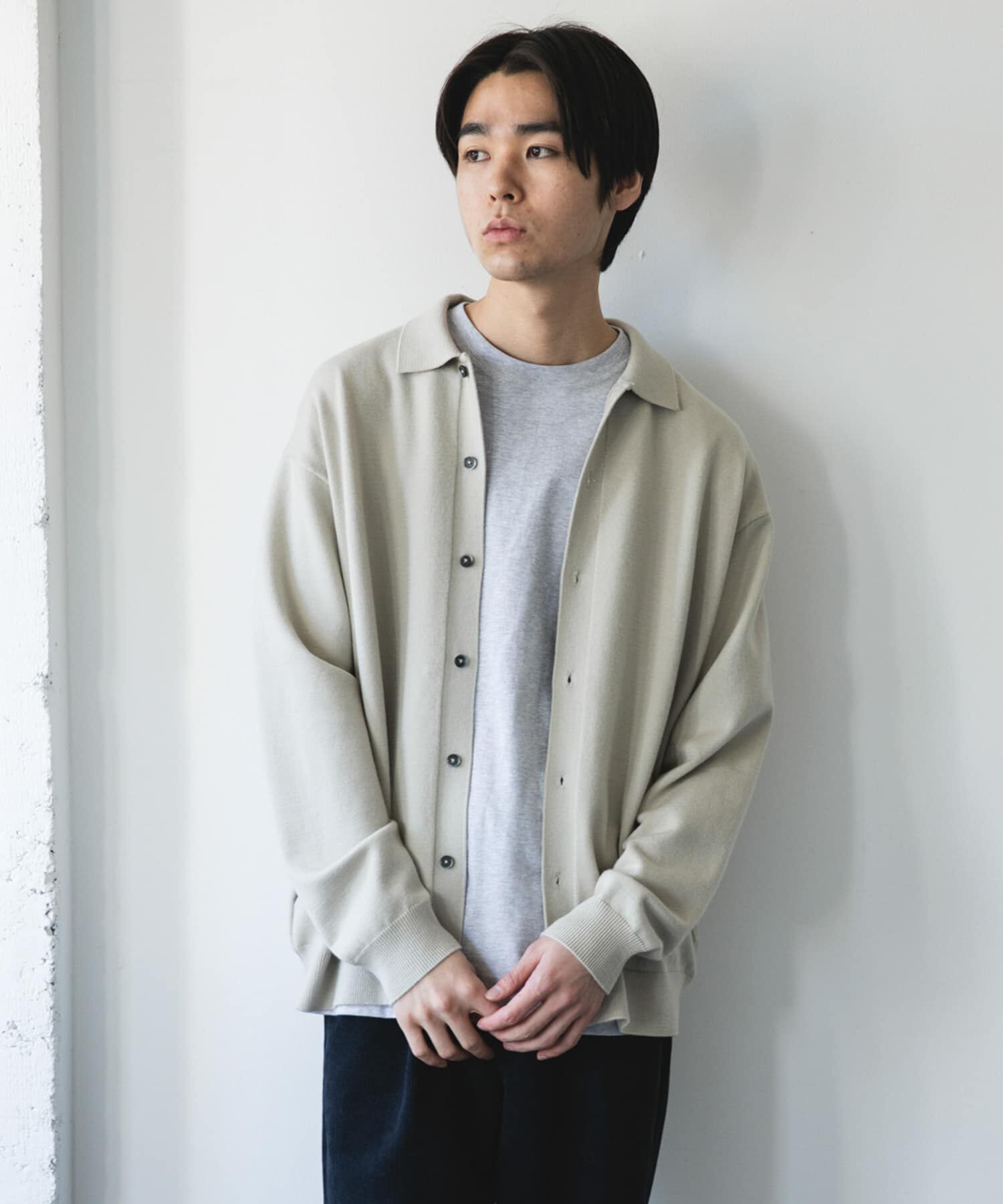 URBAN RESEARCH DOORS「『XLｻｲｽﾞ/WEB限定/仁村紗和さん着用』『UR TECH 200日ﾆｯﾄ』ｼｬﾂ ｶｰ」|カーディガン|