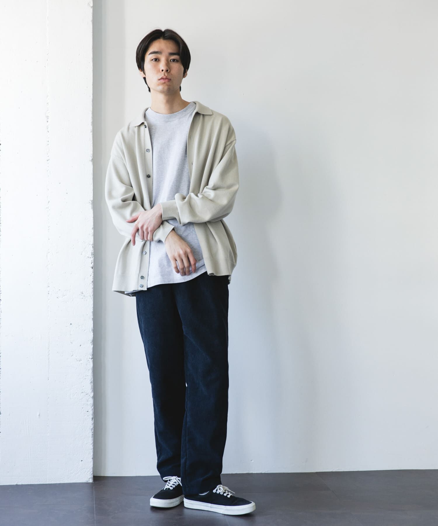URBAN RESEARCH DOORS「『XLｻｲｽﾞ/WEB限定/仁村紗和さん着用』『UR TECH 200日ﾆｯﾄ』ｼｬﾂ ｶｰ」|カーディガン|
