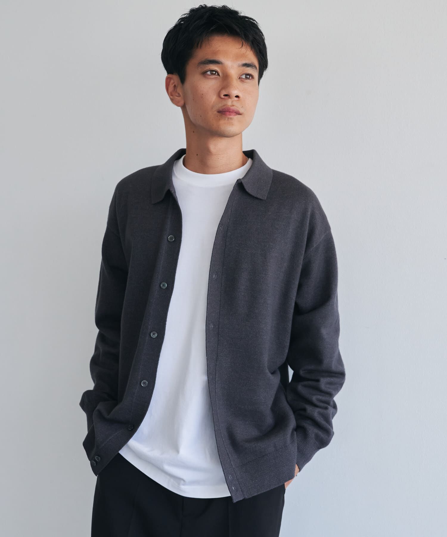 URBAN RESEARCH DOORS「『XLｻｲｽﾞ/WEB限定/仁村紗和さん着用』『UR TECH 200日ﾆｯﾄ』ｼｬﾂ ｶｰ」|カーディガン|