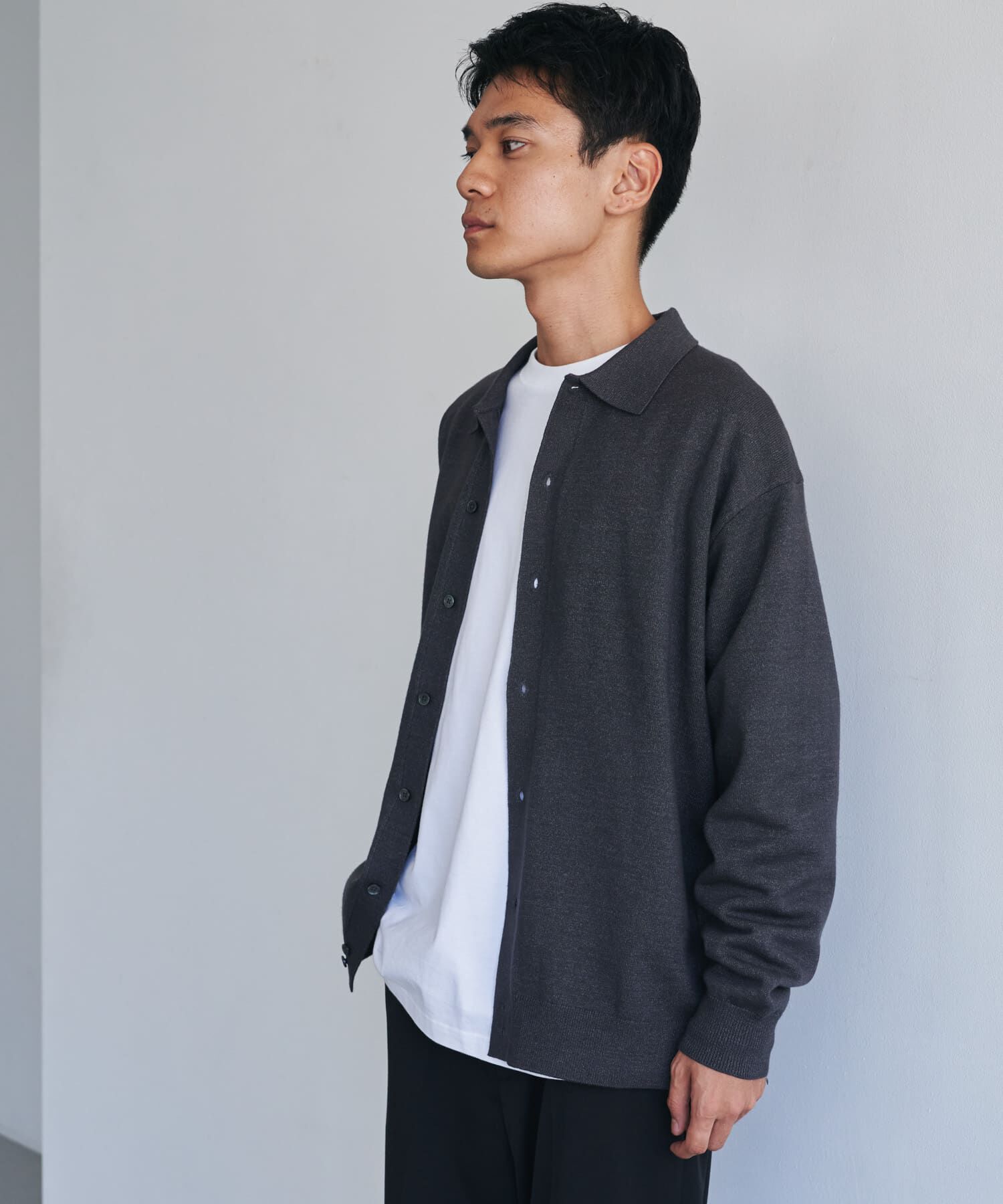 URBAN RESEARCH DOORS「『XLｻｲｽﾞ/WEB限定/仁村紗和さん着用』『UR TECH 200日ﾆｯﾄ』ｼｬﾂ ｶｰ」|カーディガン|