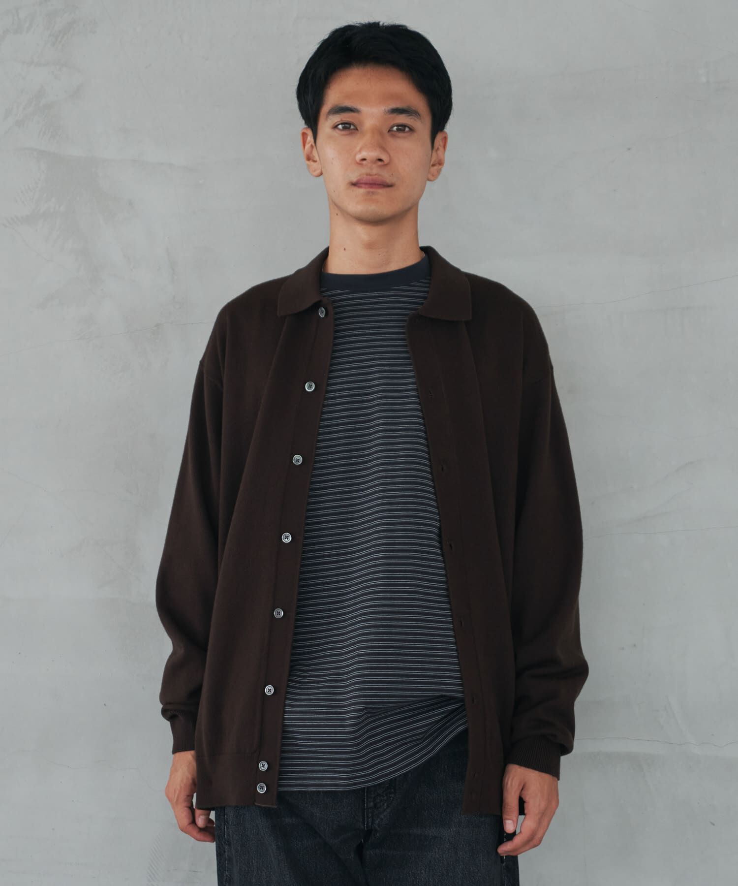 URBAN RESEARCH DOORS「『XLｻｲｽﾞ/WEB限定/仁村紗和さん着用』『UR TECH 200日ﾆｯﾄ』ｼｬﾂ ｶｰ」|カーディガン|