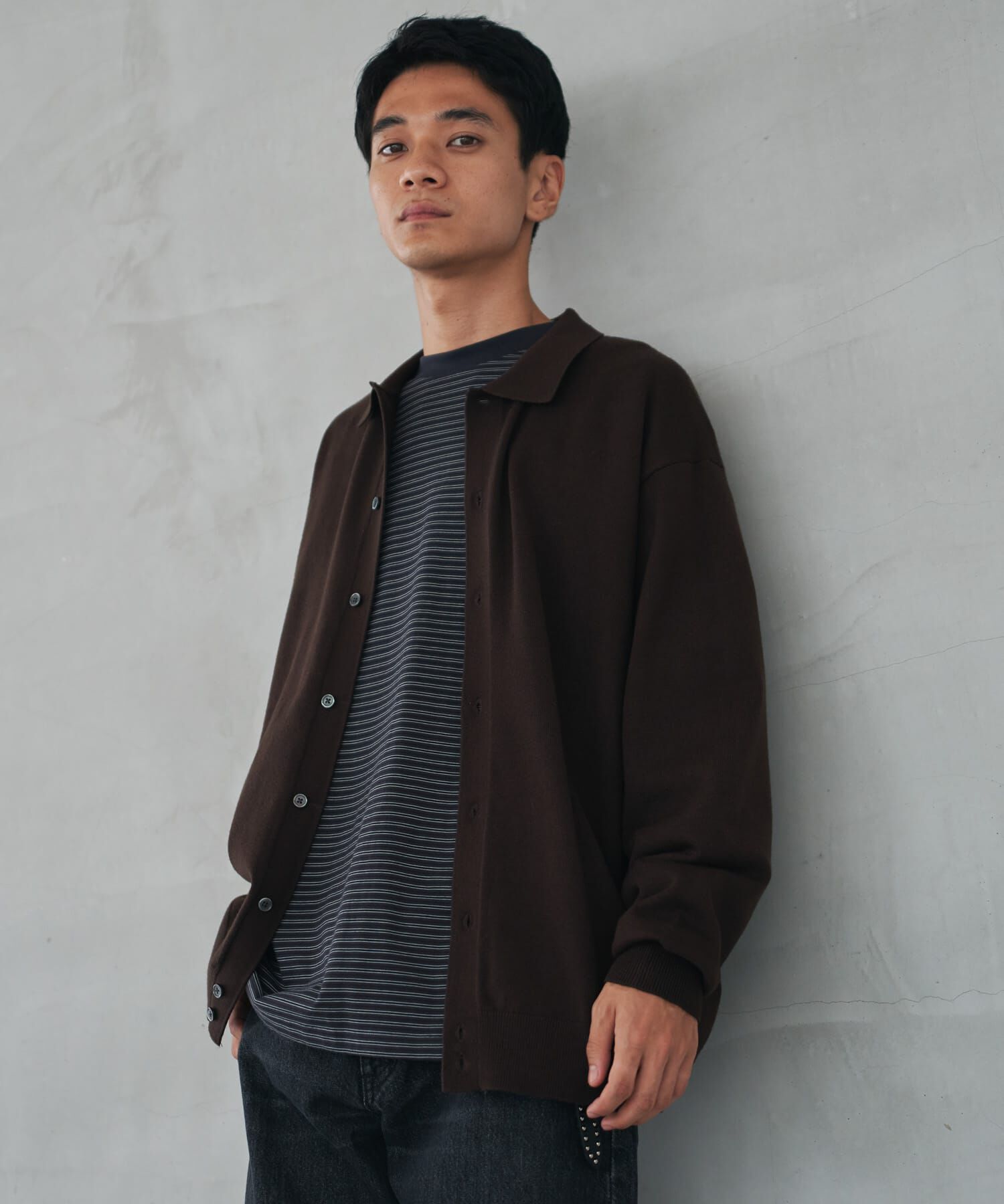 URBAN RESEARCH DOORS「『XLｻｲｽﾞ/WEB限定/仁村紗和さん着用』『UR TECH 200日ﾆｯﾄ』ｼｬﾂ ｶｰ」|カーディガン|