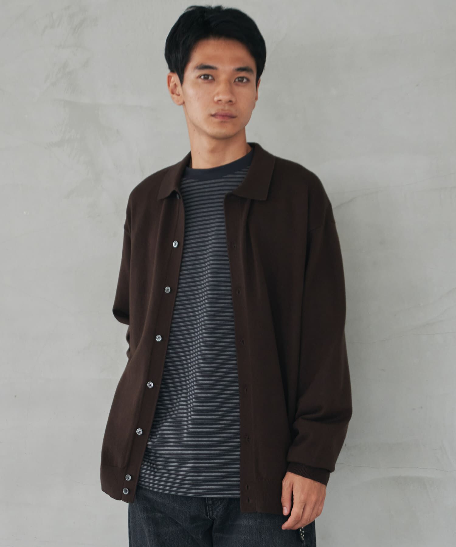 URBAN RESEARCH DOORS「『XLｻｲｽﾞ/WEB限定/仁村紗和さん着用』『UR TECH 200日ﾆｯﾄ』ｼｬﾂ ｶｰ」|カーディガン|