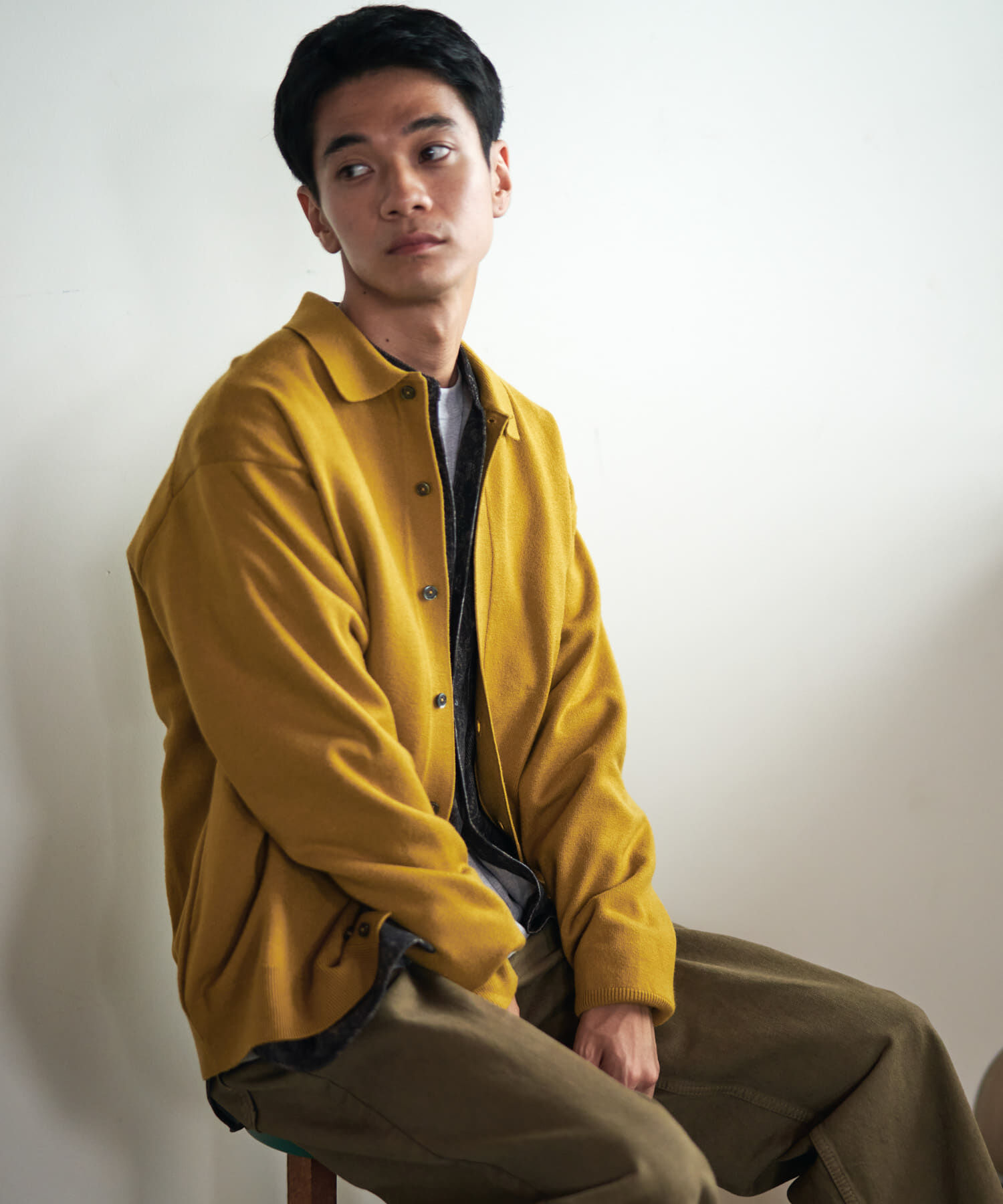 URBAN RESEARCH DOORS「『XLｻｲｽﾞ/WEB限定/仁村紗和さん着用』『UR TECH 200日ﾆｯﾄ』ｼｬﾂ ｶｰ」|カーディガン|