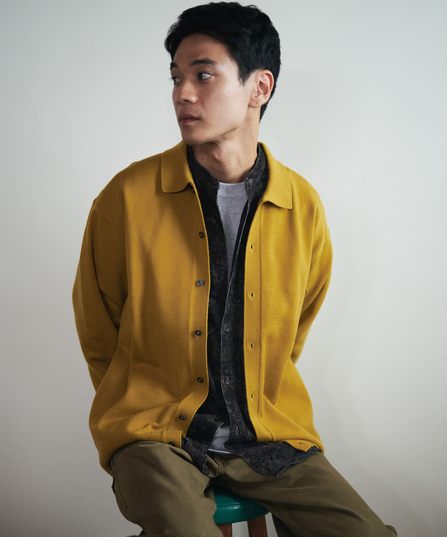 URBAN RESEARCH DOORS「『XLｻｲｽﾞ/WEB限定/仁村紗和さん着用』『UR TECH 200日ﾆｯﾄ』ｼｬﾂ ｶｰ」|カーディガン|