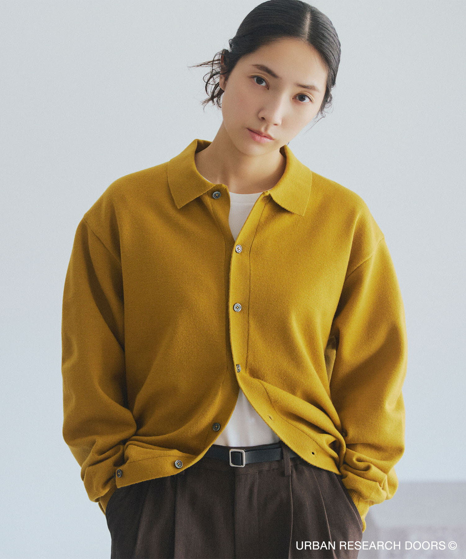 URBAN RESEARCH DOORS「『XLｻｲｽﾞ/WEB限定/仁村紗和さん着用』『UR TECH 200日ﾆｯﾄ』ｼｬﾂ ｶｰ」|カーディガン|