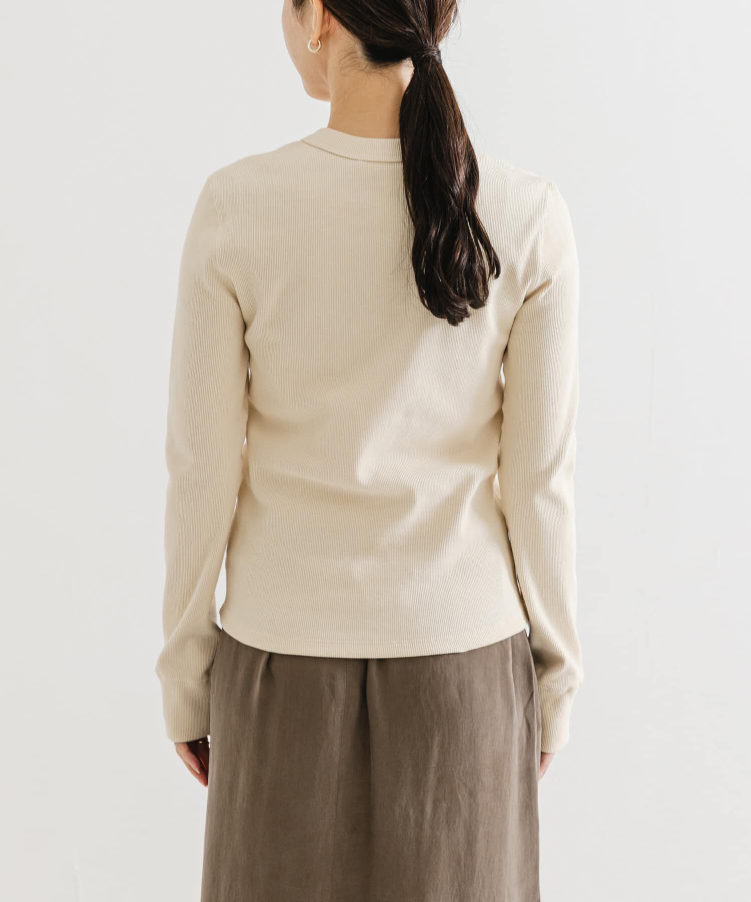 URBAN RESEARCH「ヘンリーネックリブカットソー」|Tシャツ・カットソー|