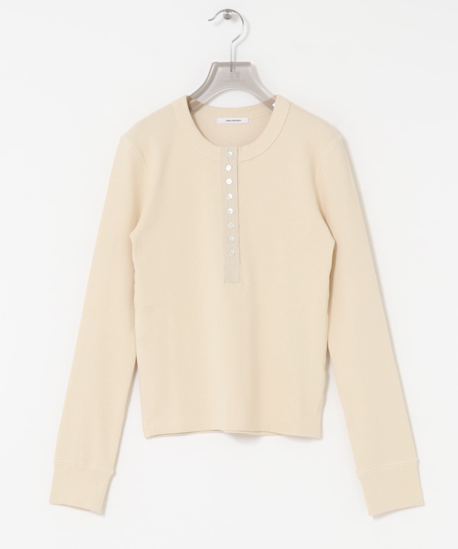 URBAN RESEARCH「ヘンリーネックリブカットソー」|Tシャツ・カットソー|
