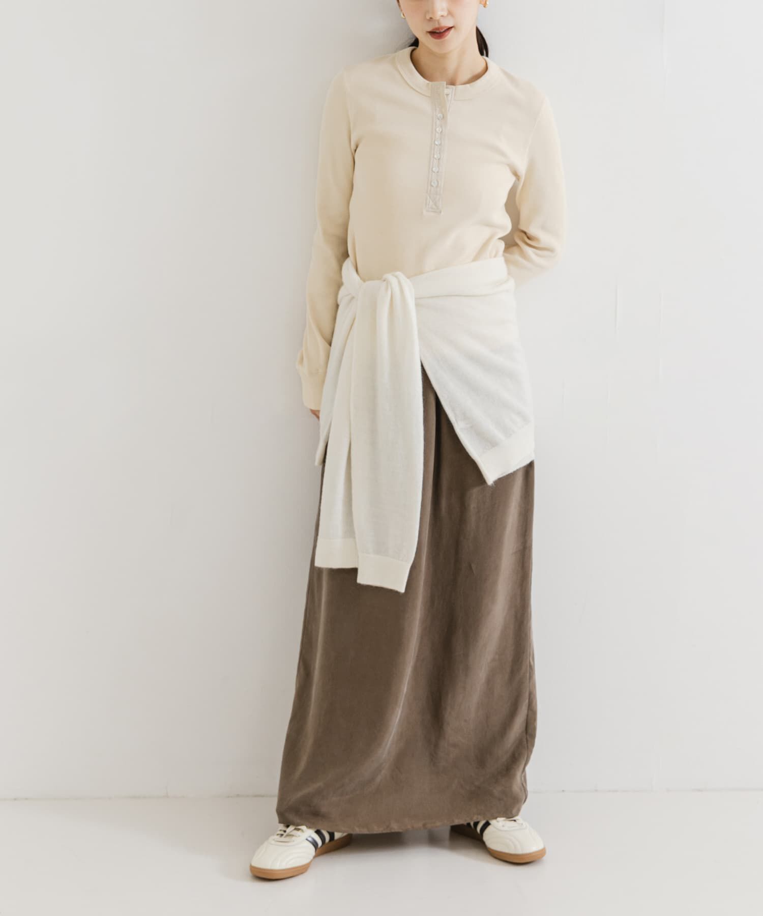 URBAN RESEARCH「ヘンリーネックリブカットソー」|Tシャツ・カットソー|