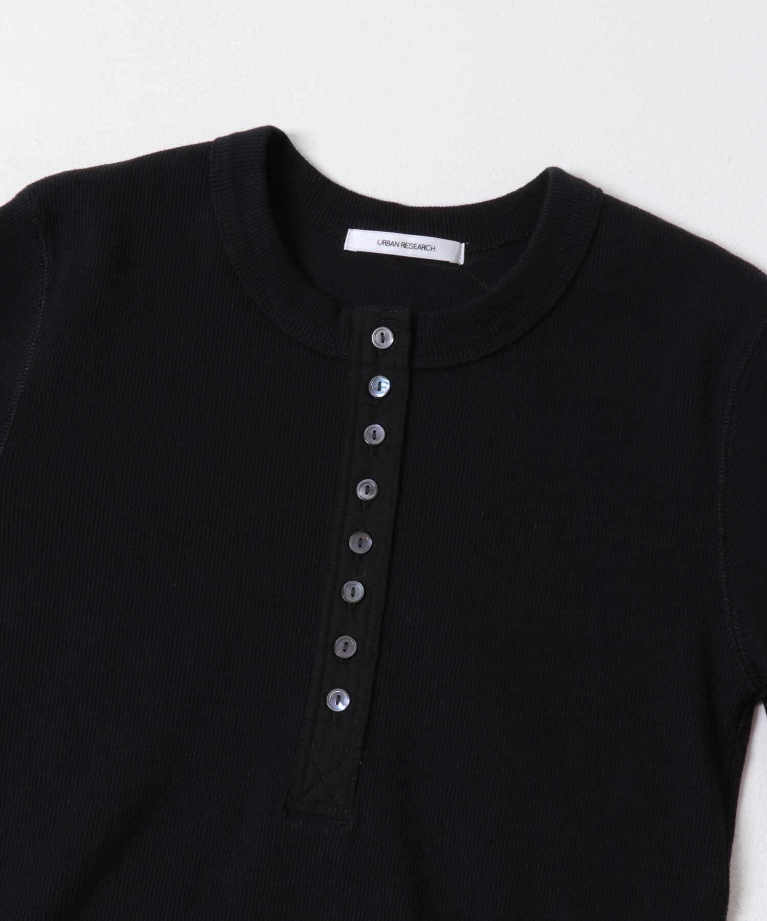 URBAN RESEARCH「ヘンリーネックリブカットソー」|Tシャツ・カットソー|