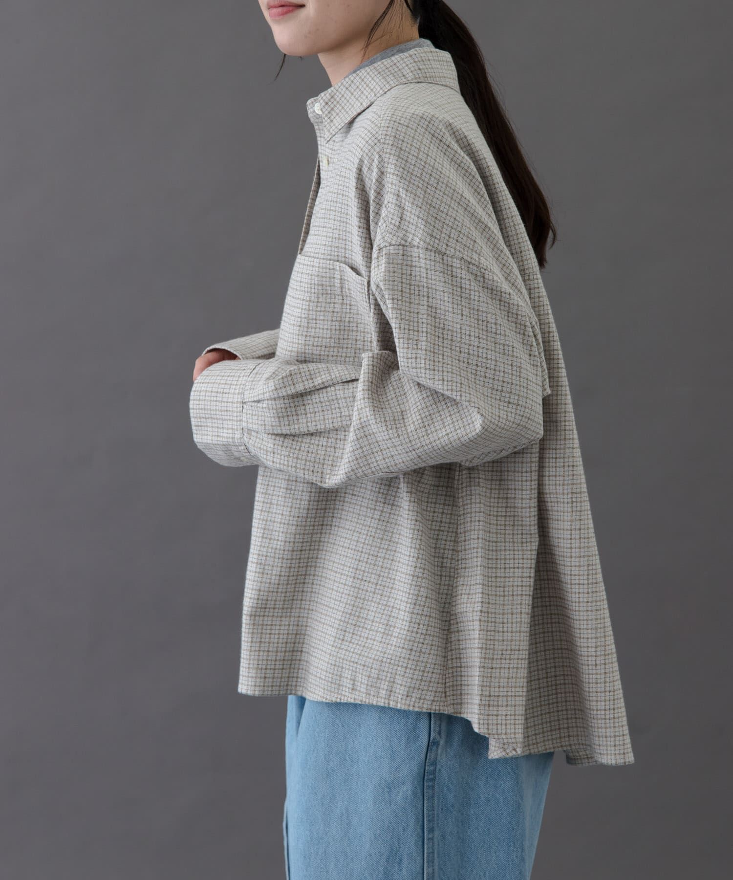 URBAN RESEARCH DOORS「FORK&SPOON　ネルチェックシャツ」|シャツ・ブラウス|