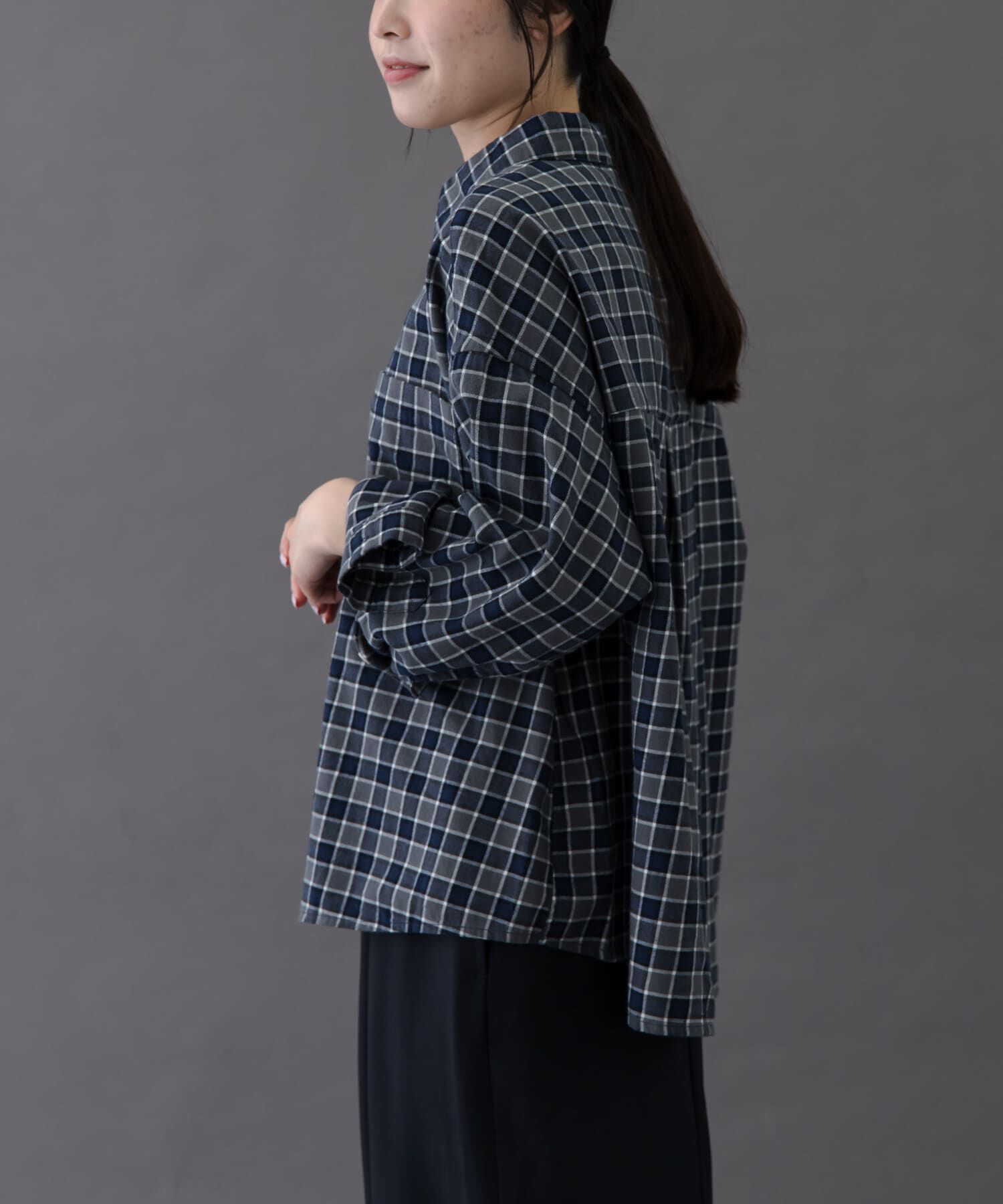 URBAN RESEARCH DOORS「FORK&SPOON　ネルチェックシャツ」|シャツ・ブラウス|