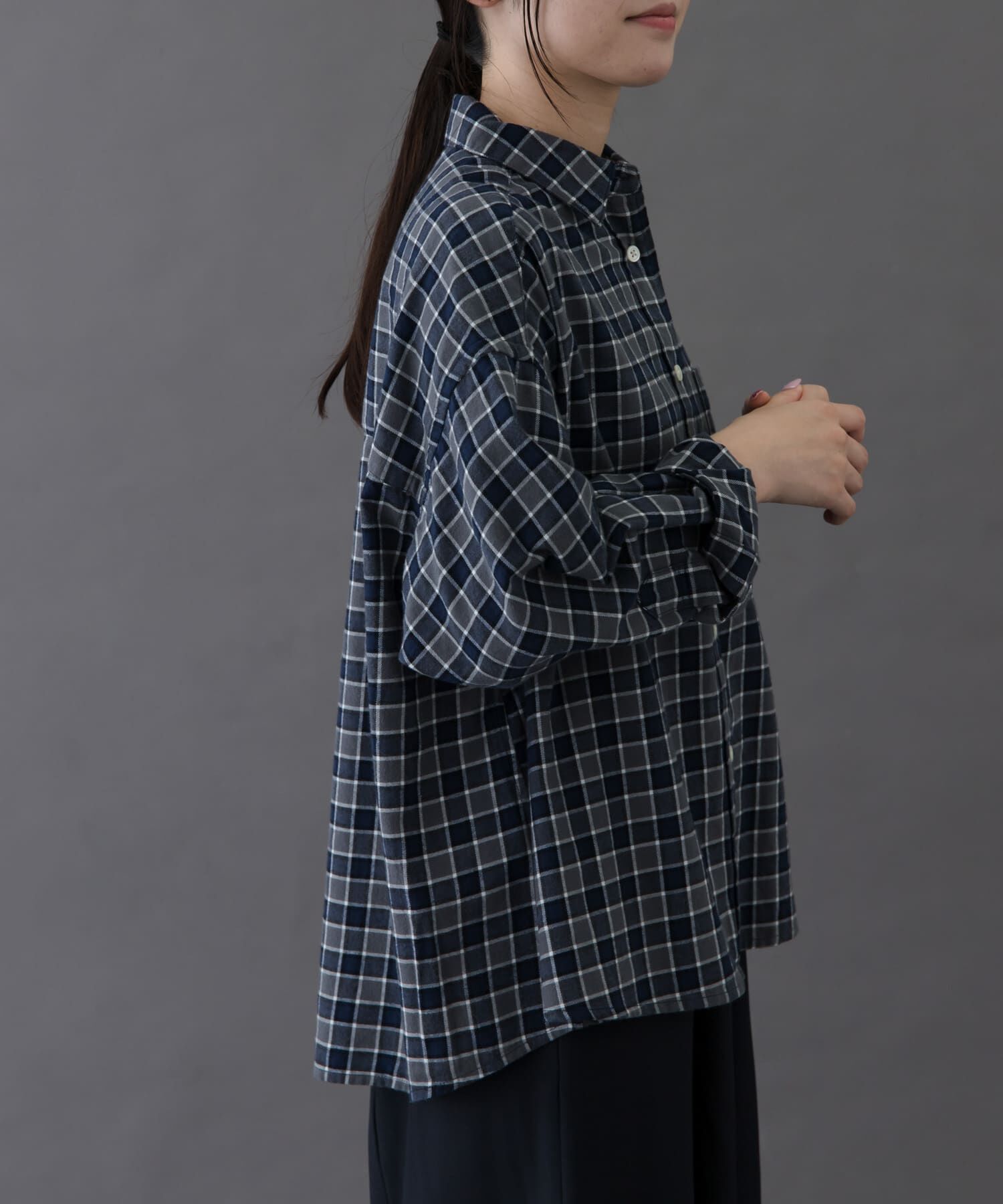 URBAN RESEARCH DOORS「FORK&SPOON　ネルチェックシャツ」|シャツ・ブラウス|