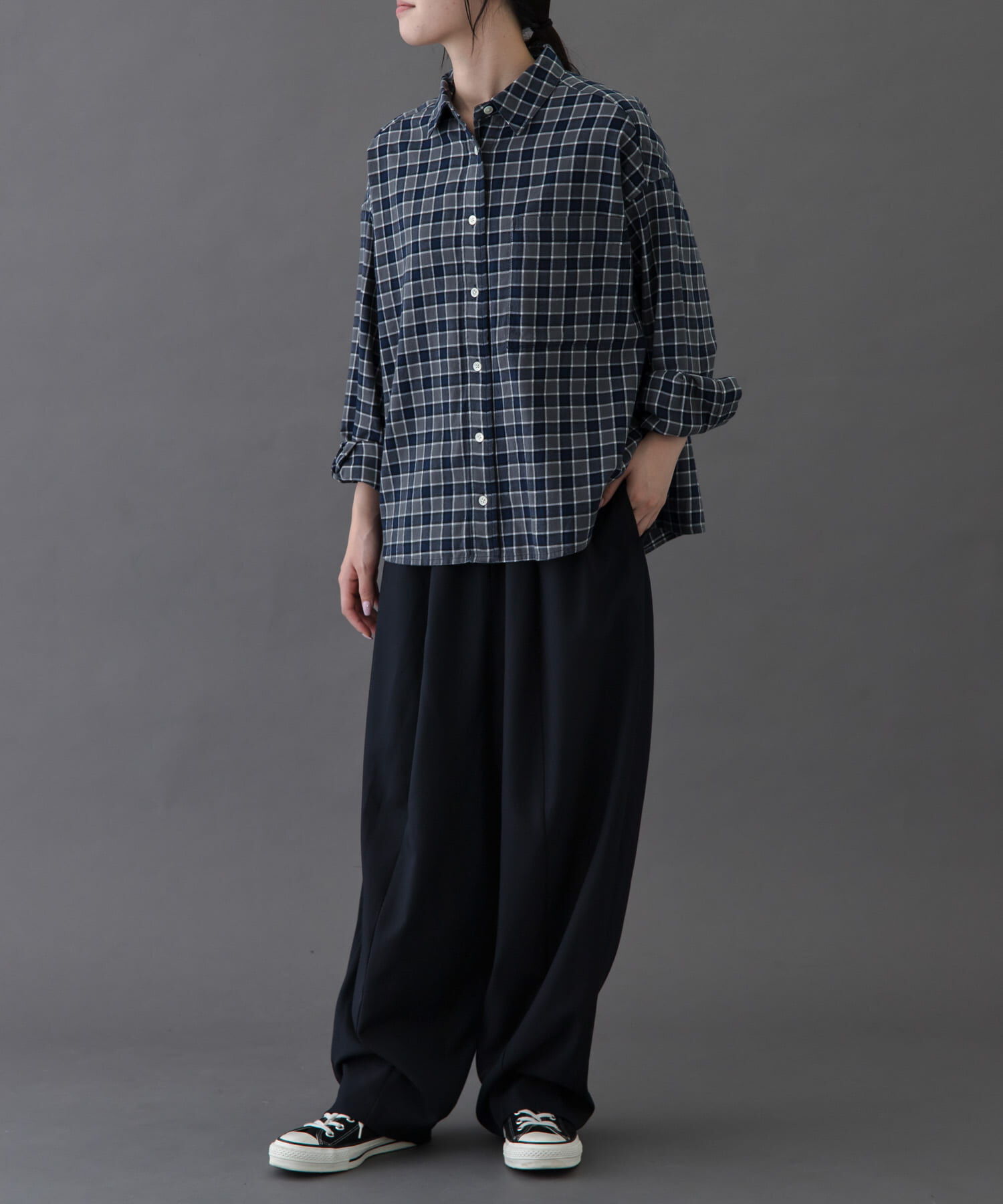 URBAN RESEARCH DOORS「FORK&SPOON　ネルチェックシャツ」|シャツ・ブラウス|