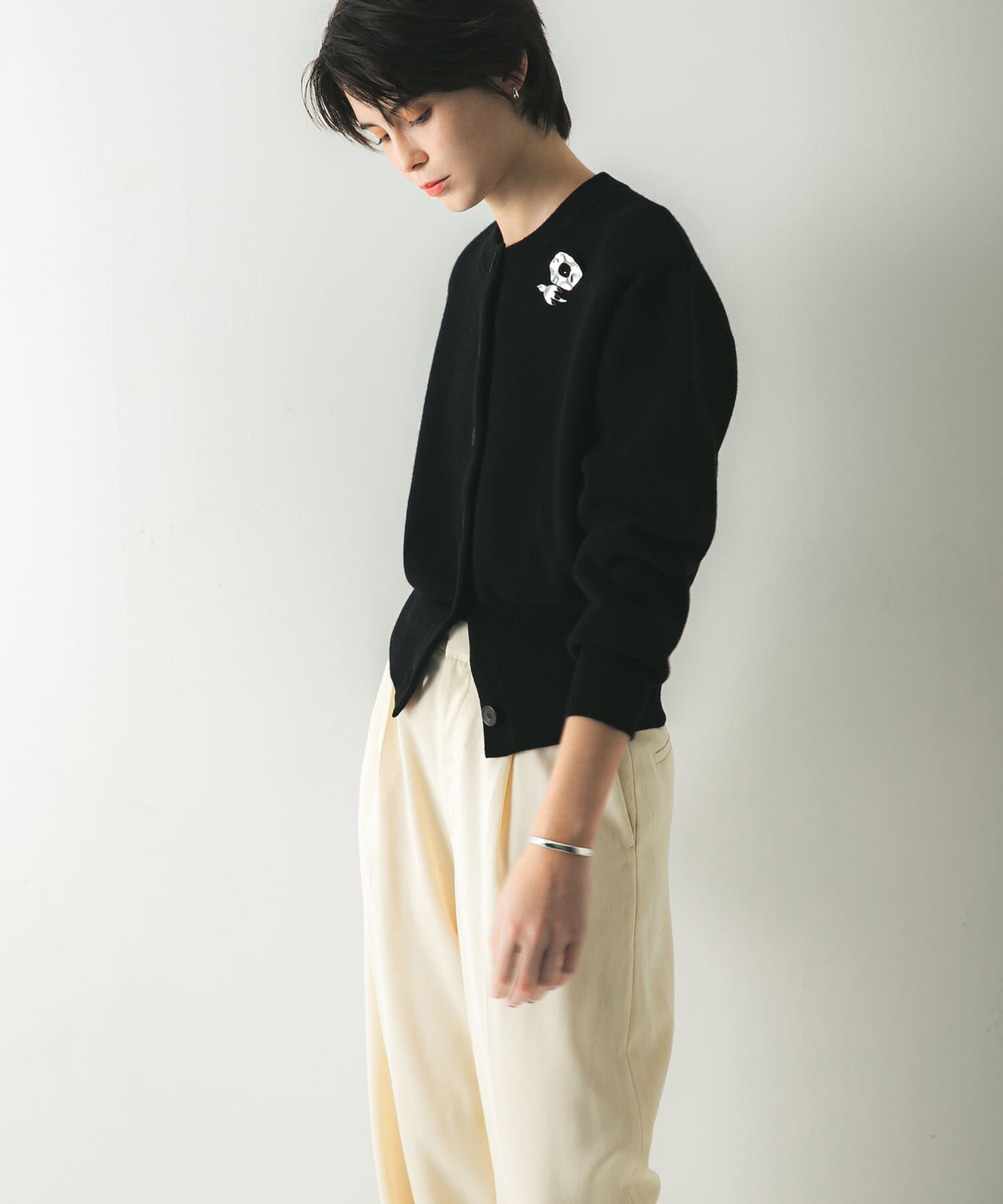 URBAN RESEARCH「ウールカシミヤショルダーパッドカーディガン」|カーディガン|