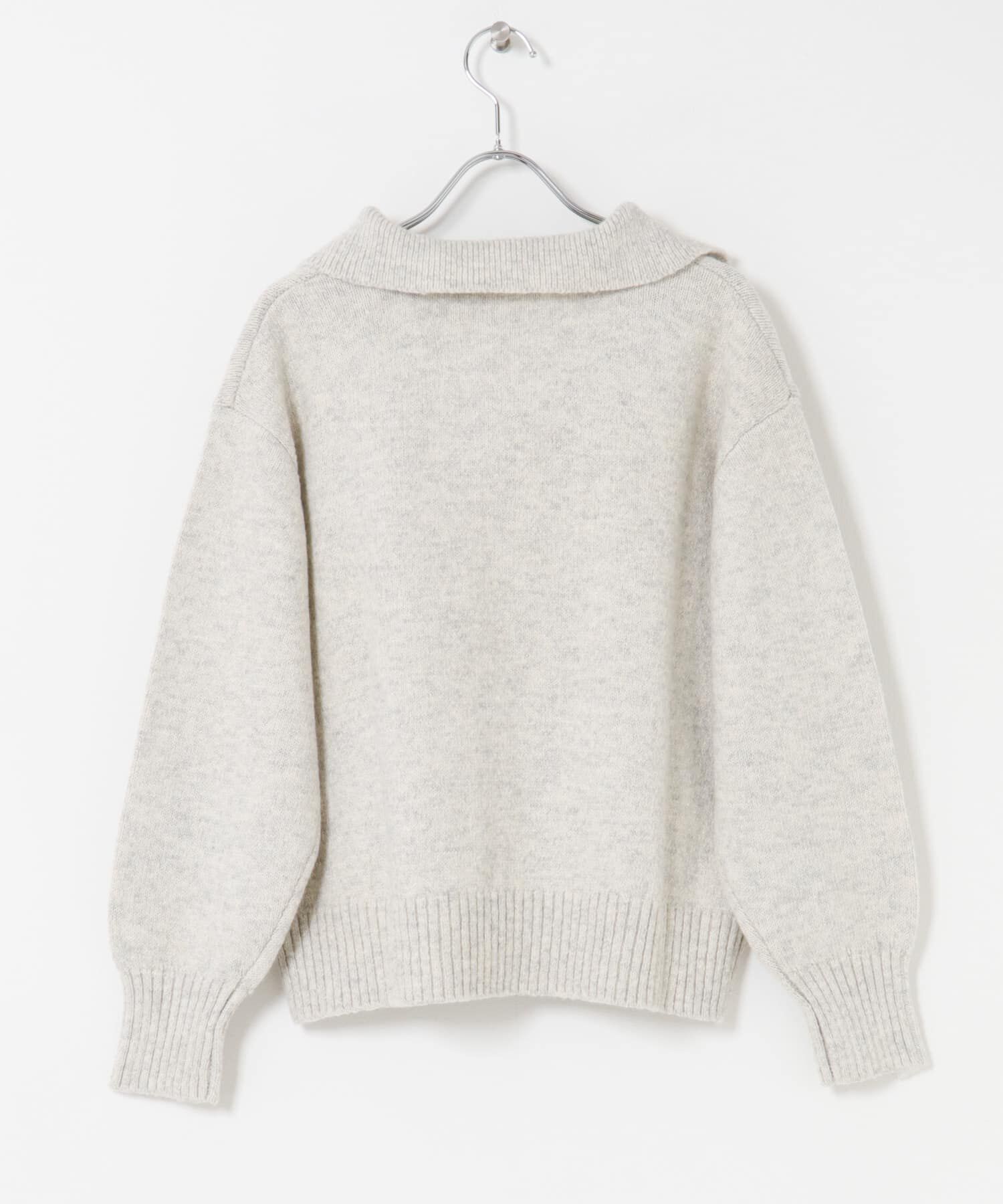 URBAN RESEARCH DOORS「変形カラーニットプルオーバー」|ニット・セーター|