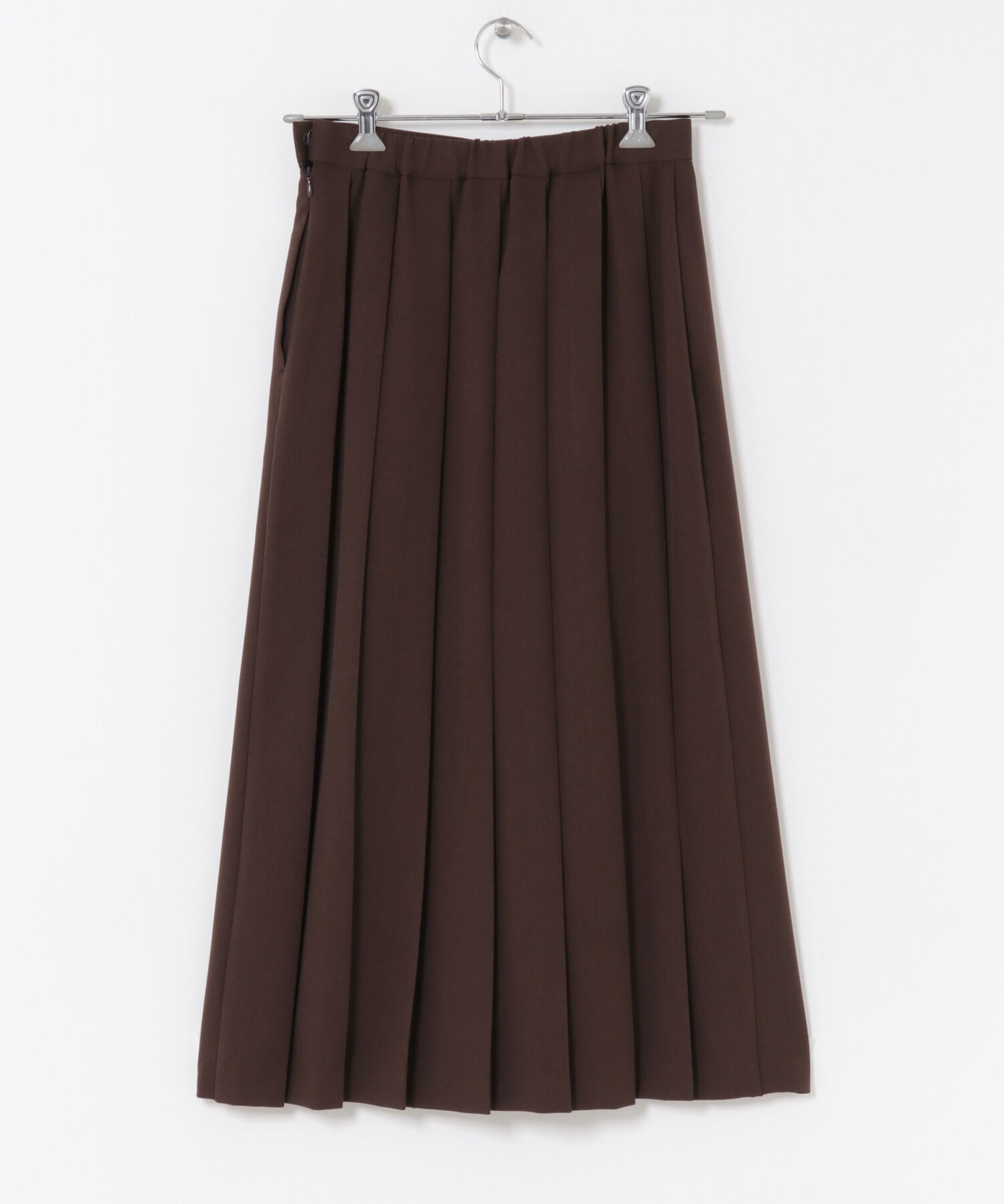 URBAN RESEARCH DOORS「『UR TECH SMOOTHLUXE』片ヒダプリーツスカート」|スカート|