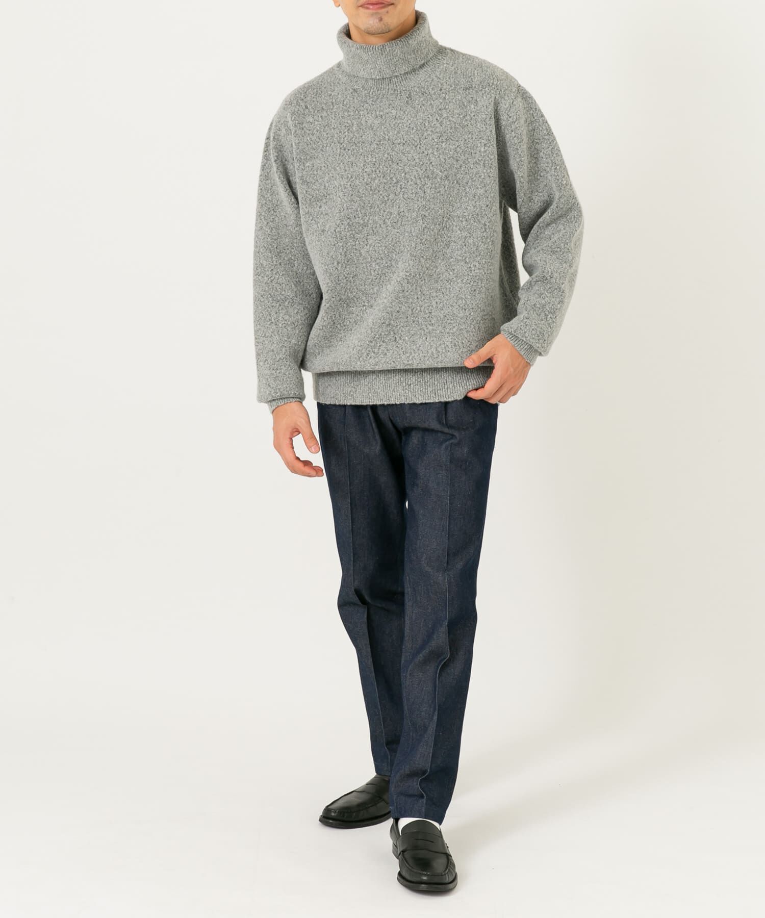 URBAN RESEARCH ROSSO「ブークレストレッチタートルニット」|ニット・セーター|