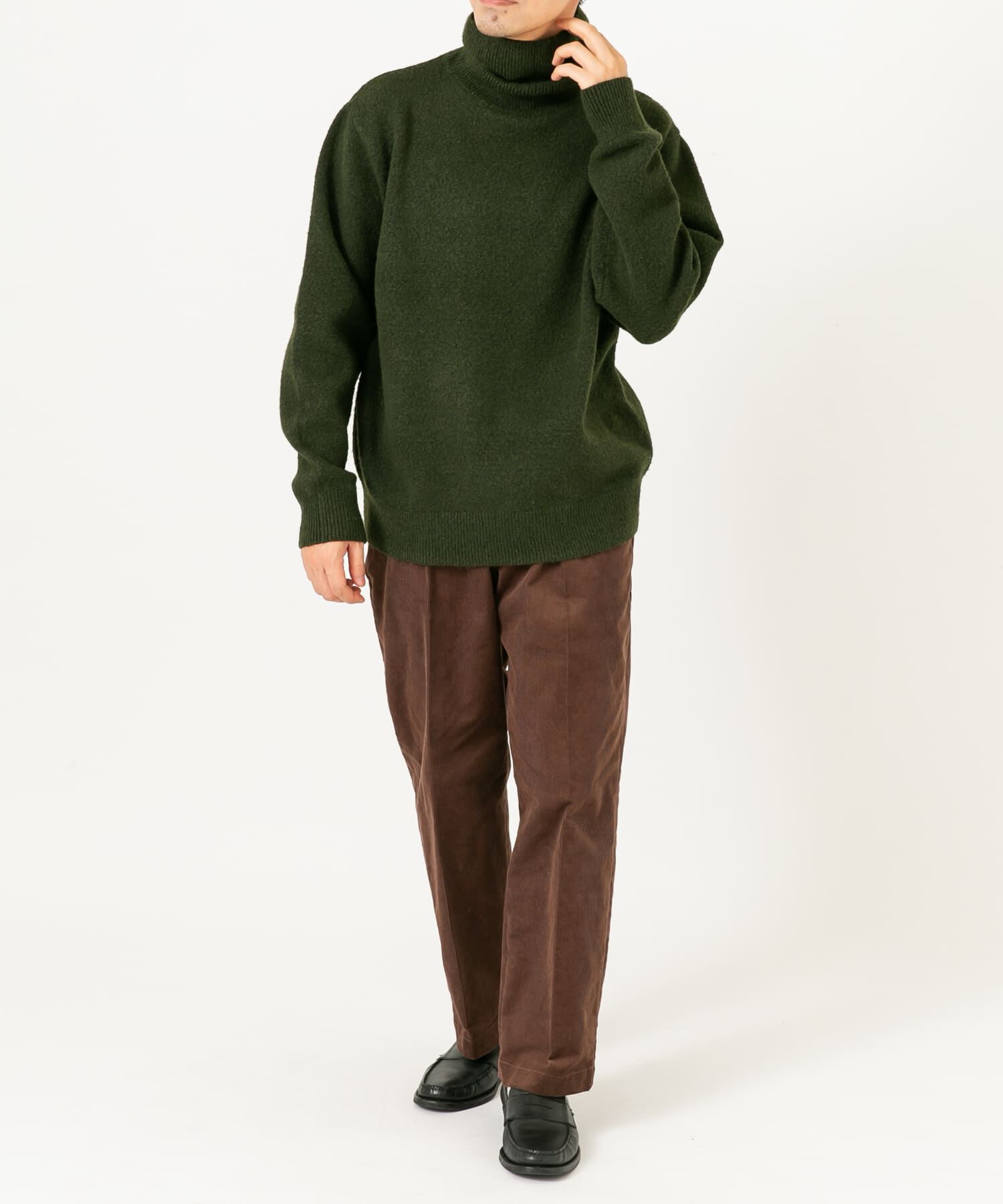 URBAN RESEARCH ROSSO「ブークレストレッチタートルニット」|ニット・セーター|