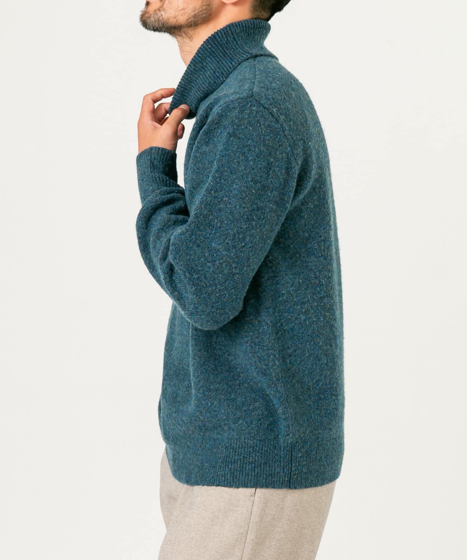 URBAN RESEARCH ROSSO「ブークレストレッチタートルニット」|ニット・セーター|