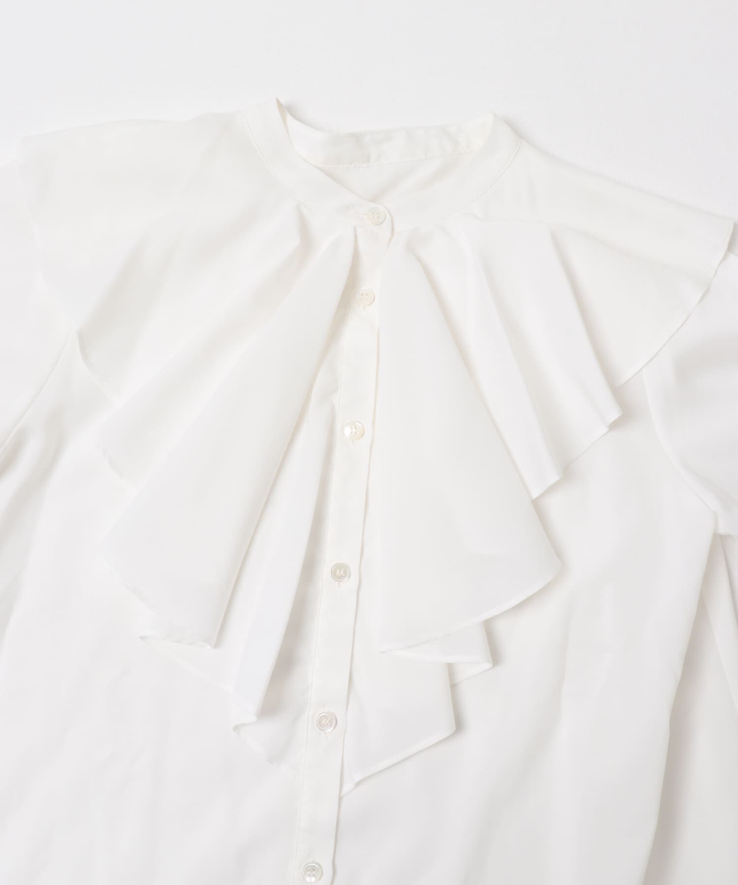 URBAN RESEARCH ROSSO「フリルカラーシャツブラウス」|シャツ・ブラウス|