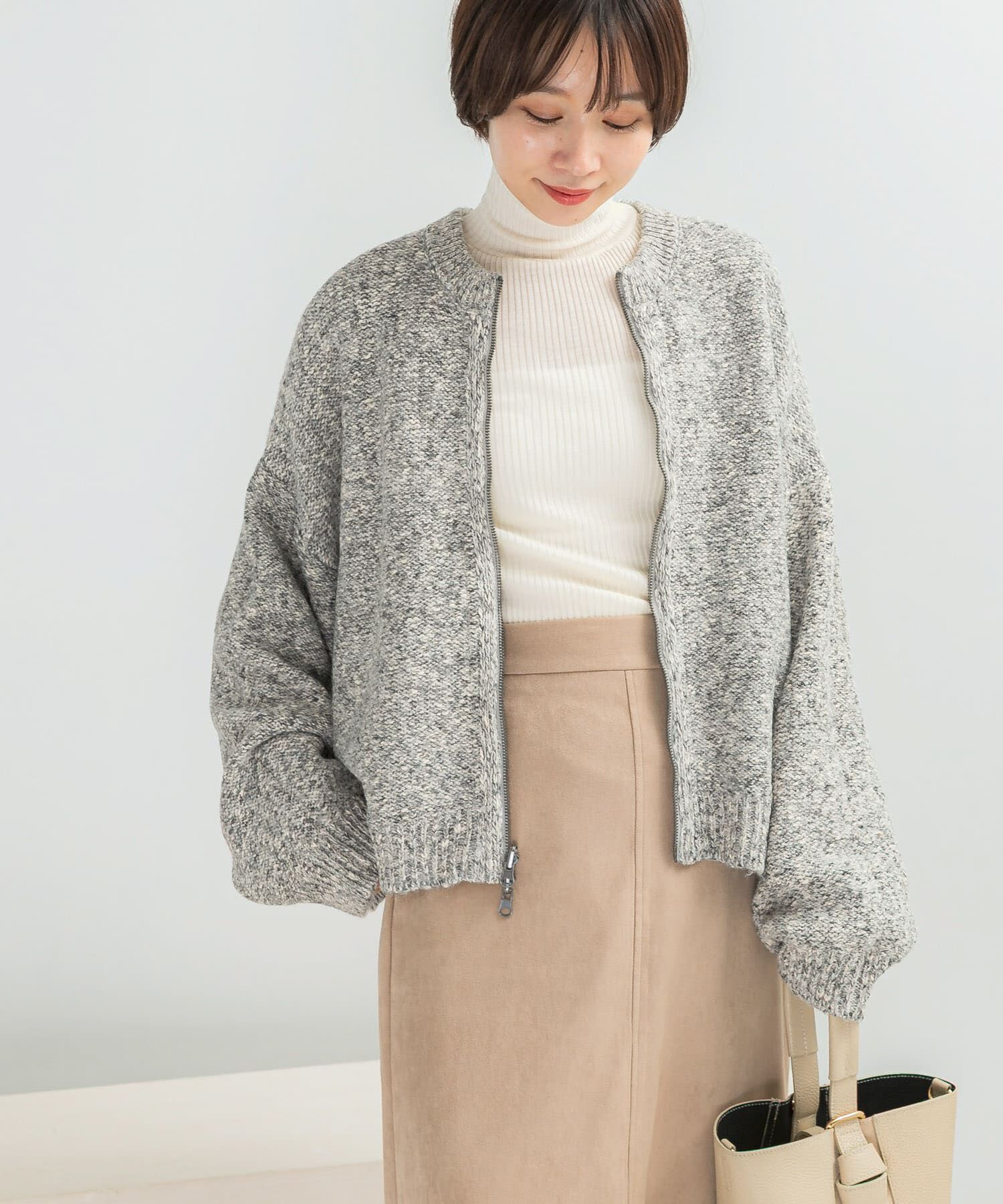 URBAN RESEARCH ROSSO「CHIGNON　リバーオーガンドッキングカーディガン」|カーディガン|