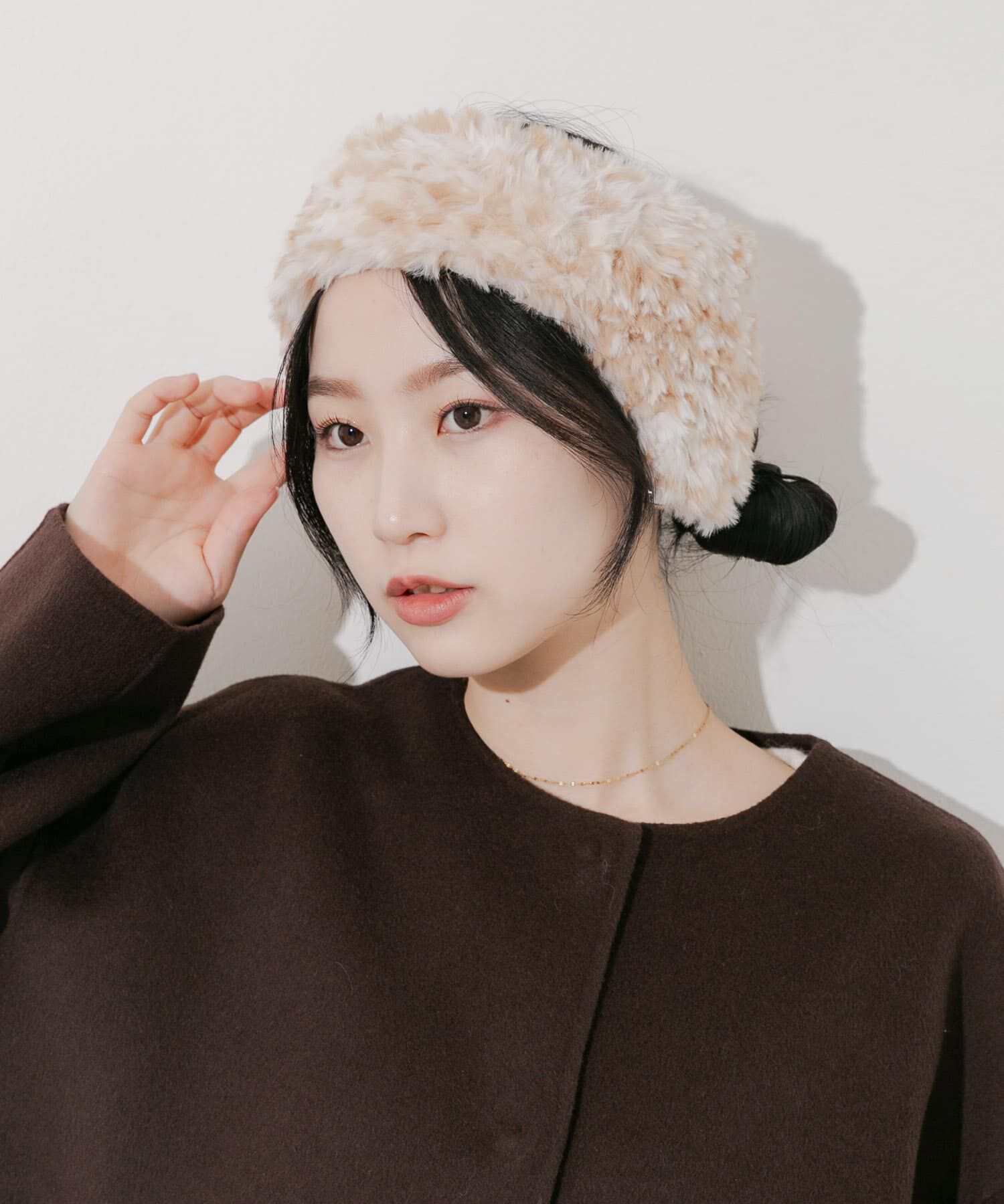 SMELLY「ファーフラップヘアバンド」|ヘアバンド|